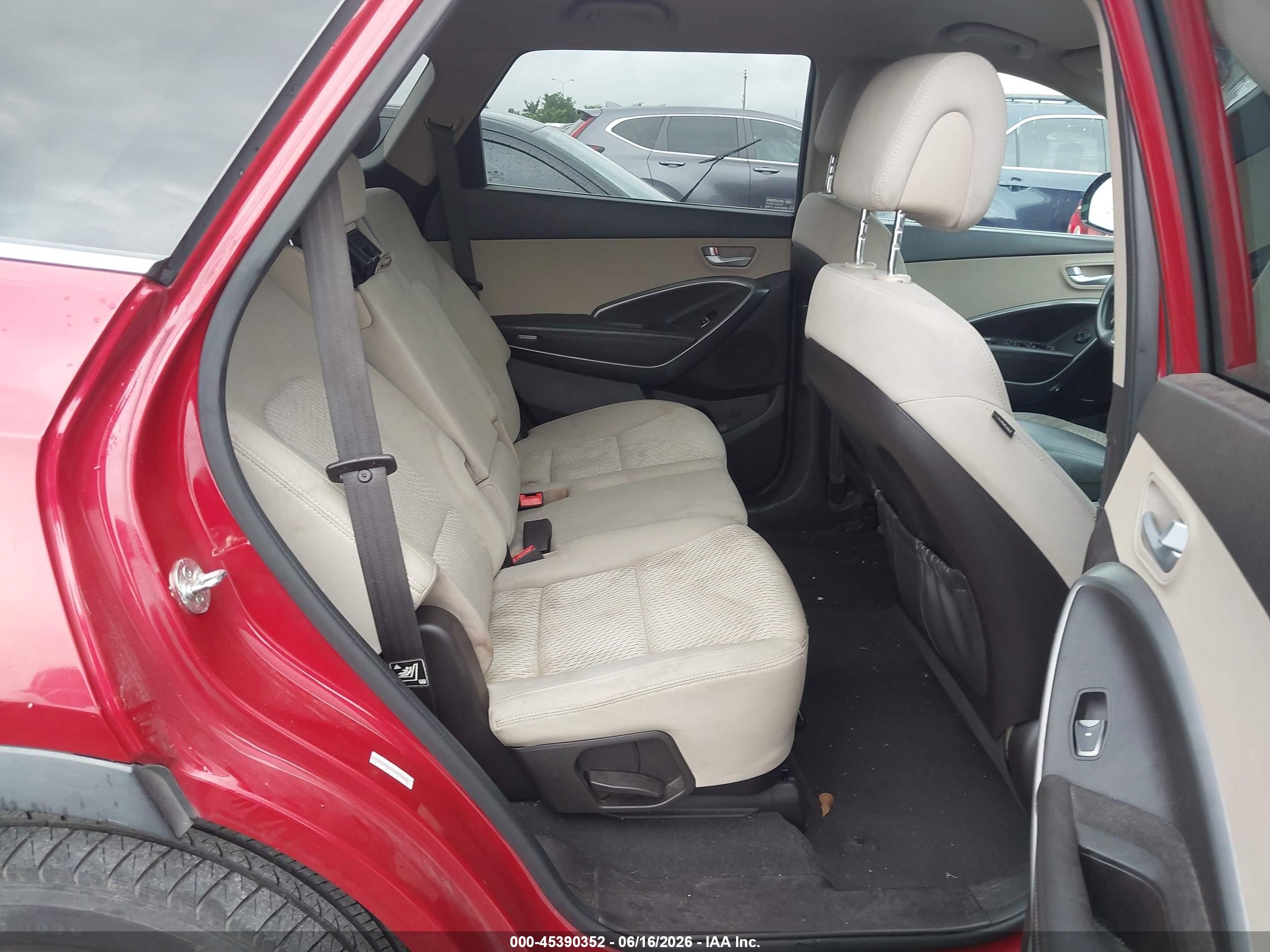 2015 Hyundai Santa Fe Gls Red vin: KM8SMDHF3FU094417