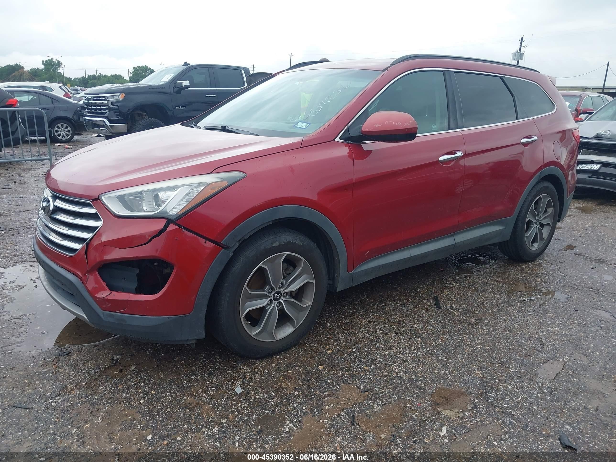 2015 Hyundai Santa Fe Gls Red vin: KM8SMDHF3FU094417