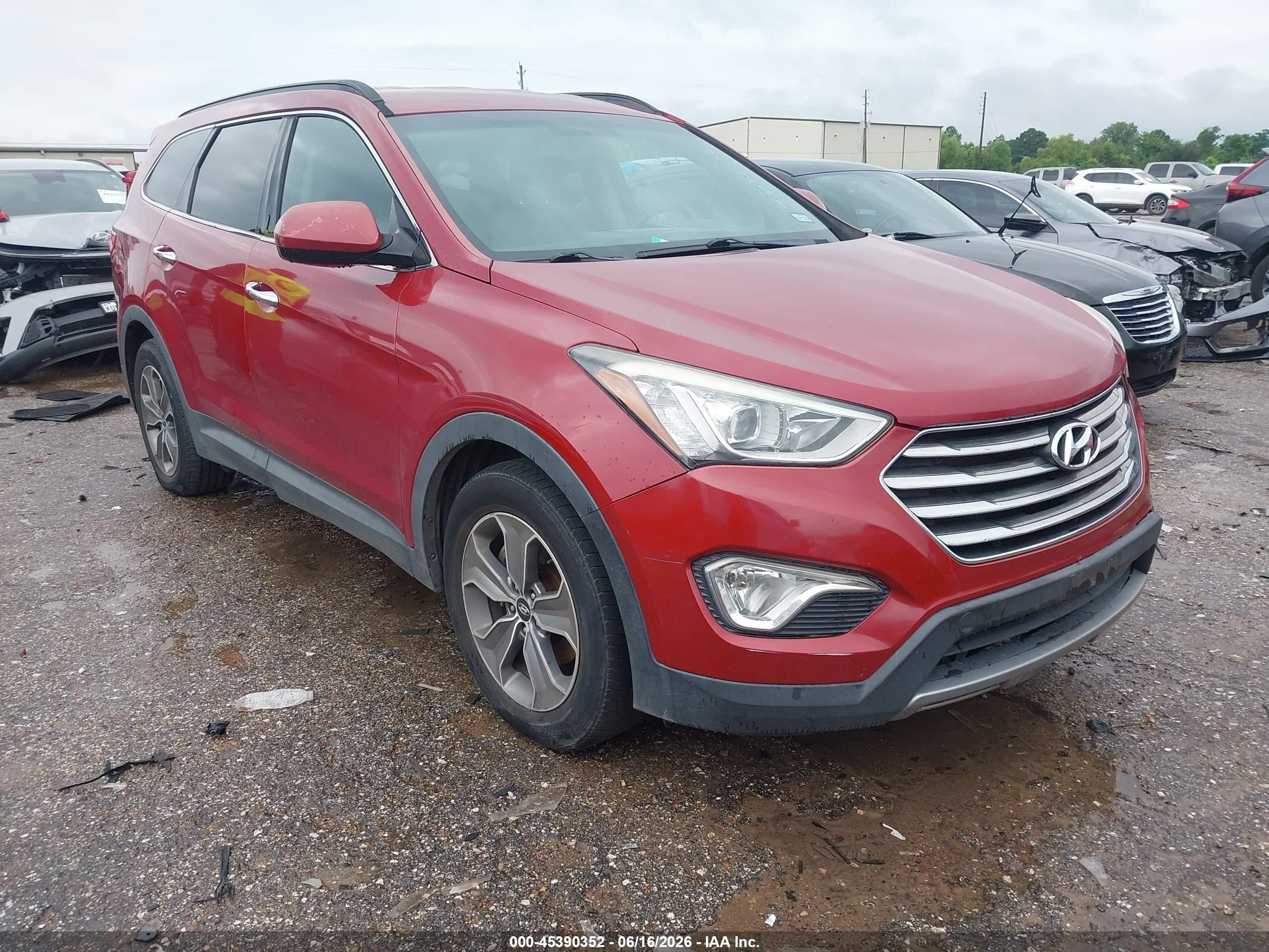 2015 Hyundai Santa Fe Gls Red vin: KM8SMDHF3FU094417