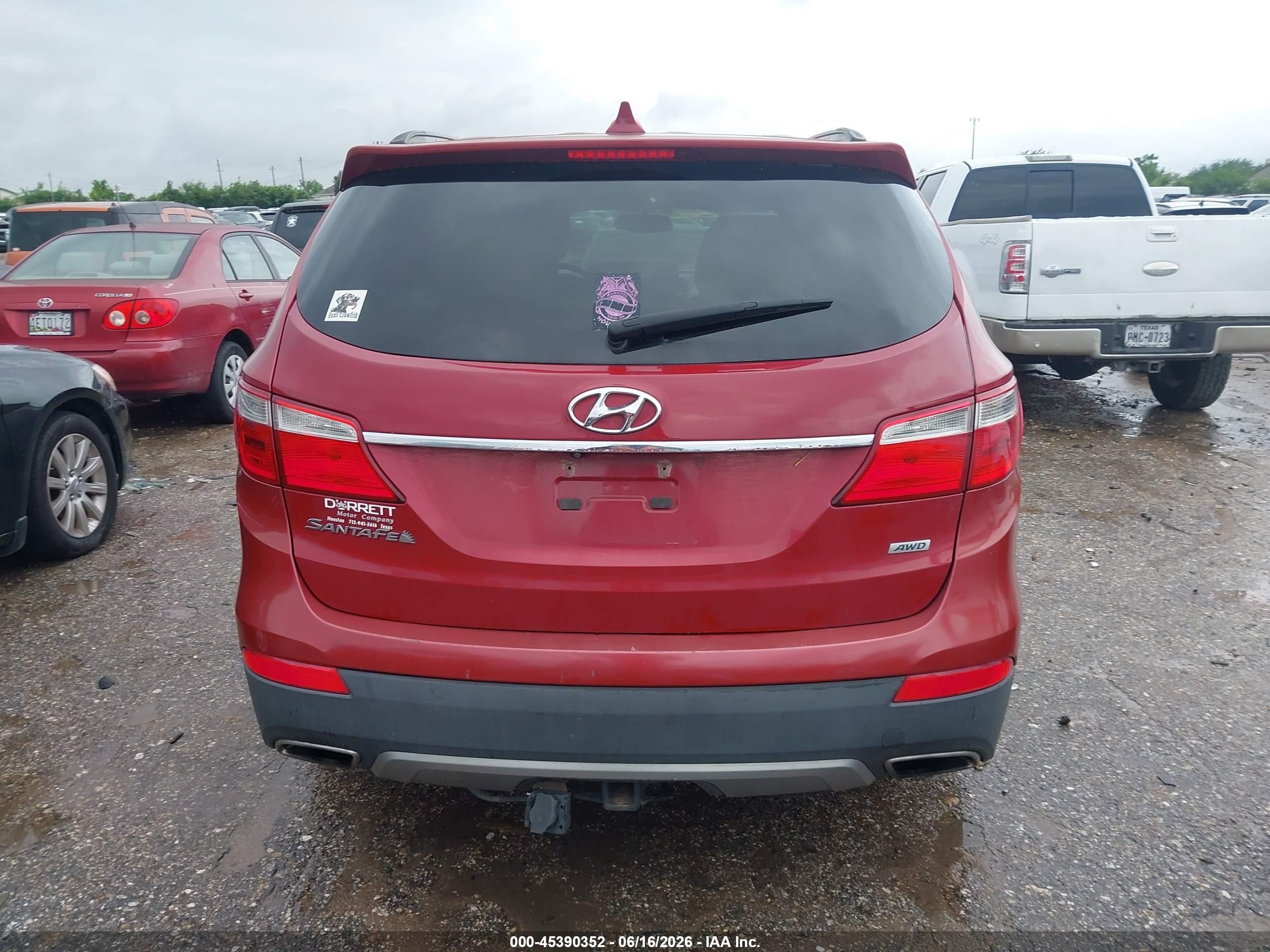 2015 Hyundai Santa Fe Gls Red vin: KM8SMDHF3FU094417