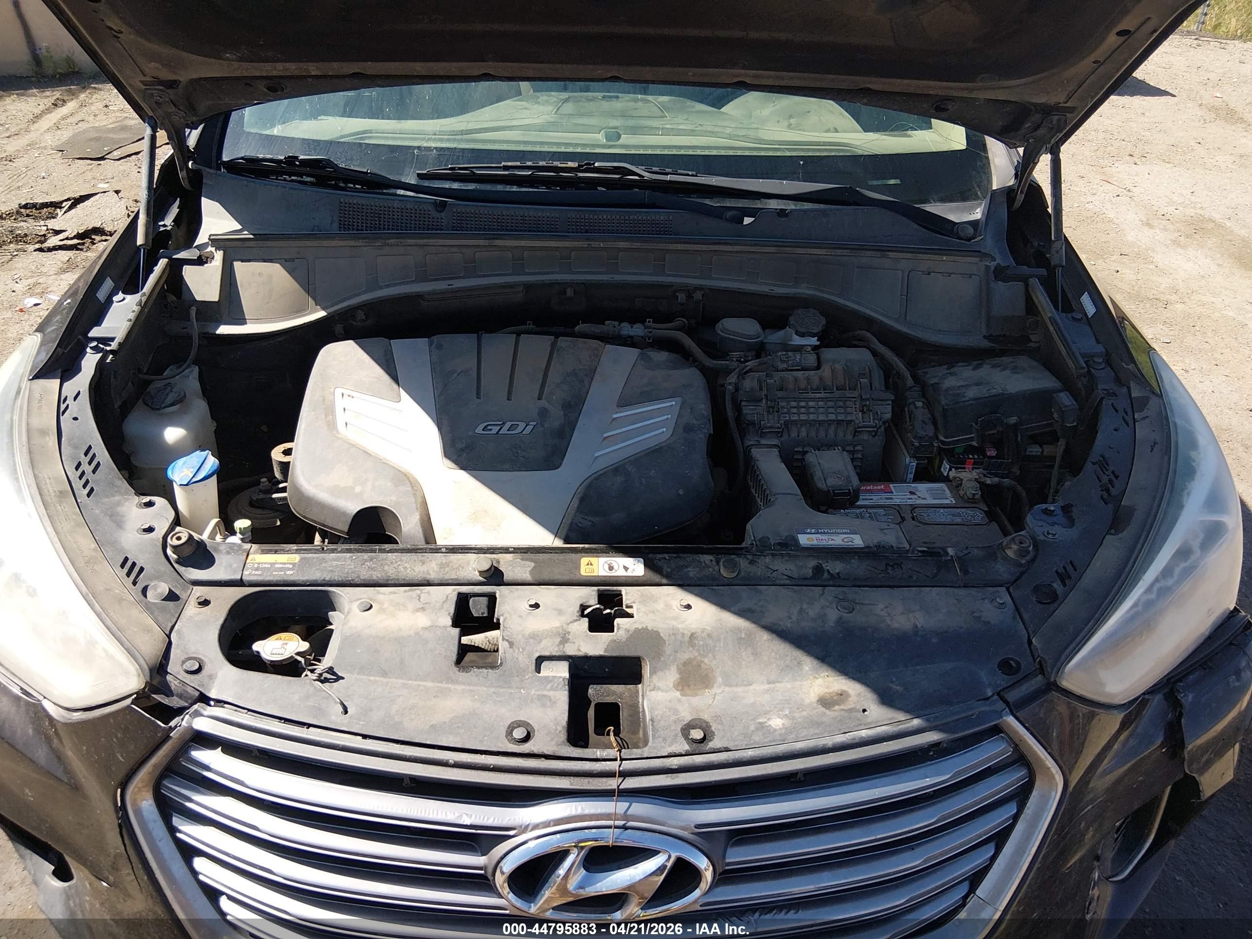 2017 Hyundai Santa Fe Se Черный vin: KM8SMDHF3HU184427