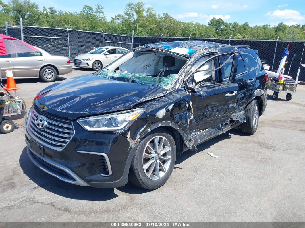 2017 Hyundai Santa Fe Se Black vin: KM8SMDHF3HU201940