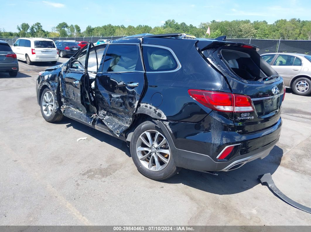 2017 Hyundai Santa Fe Se Black vin: KM8SMDHF3HU201940