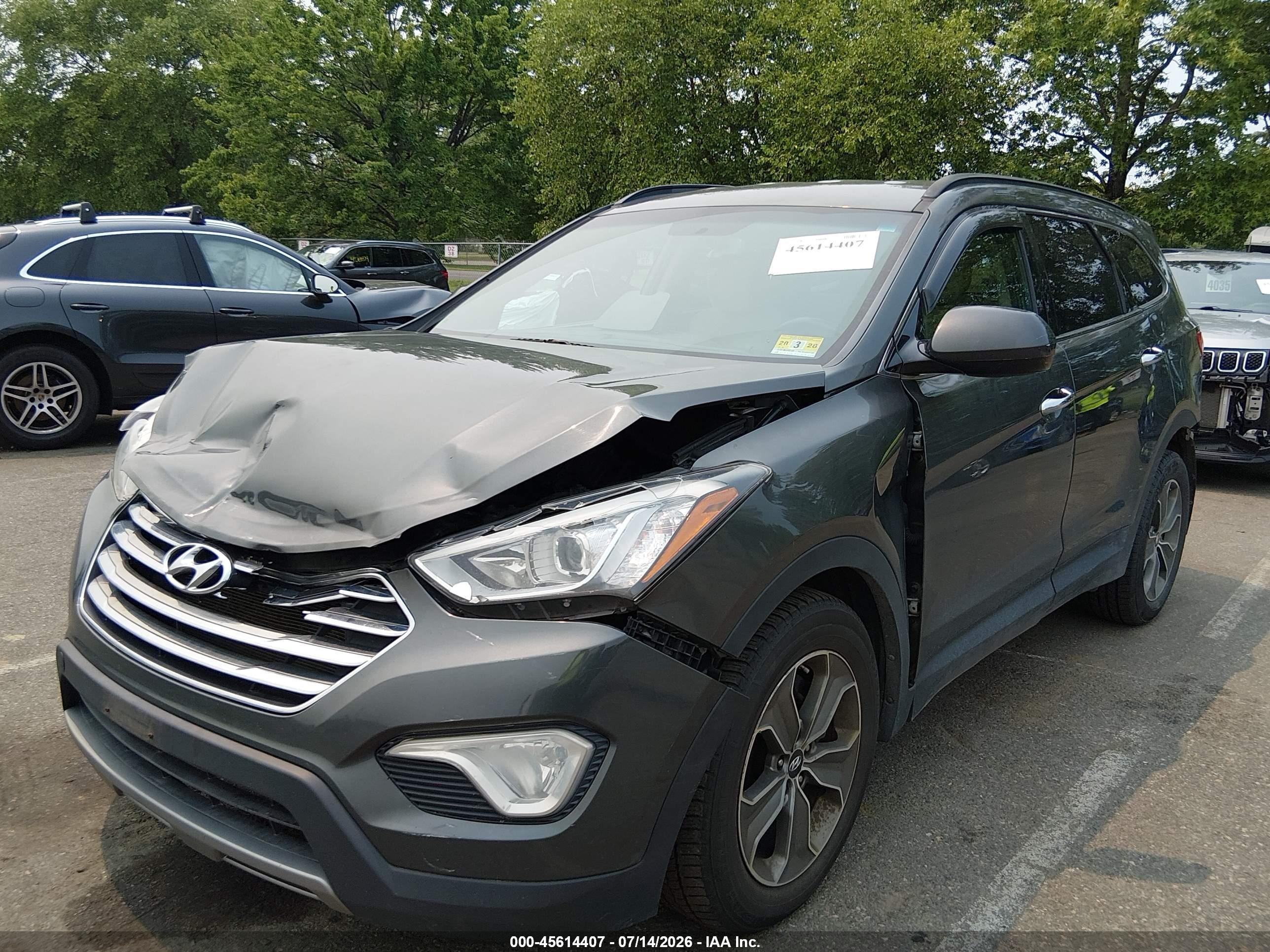 2014 Hyundai Santa Fe Gls Green vin: KM8SMDHF4EU057407