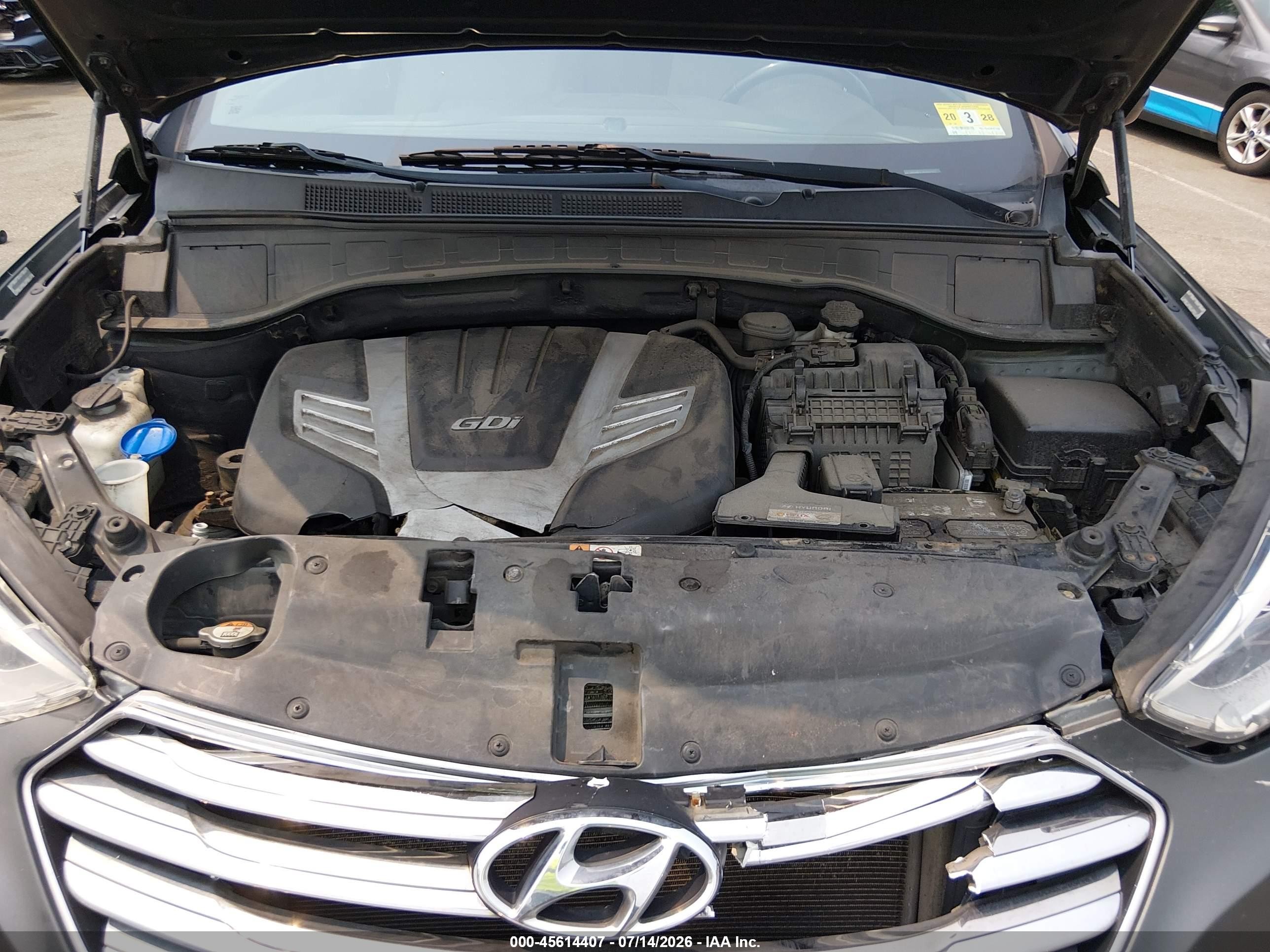 2014 Hyundai Santa Fe Gls Green vin: KM8SMDHF4EU057407