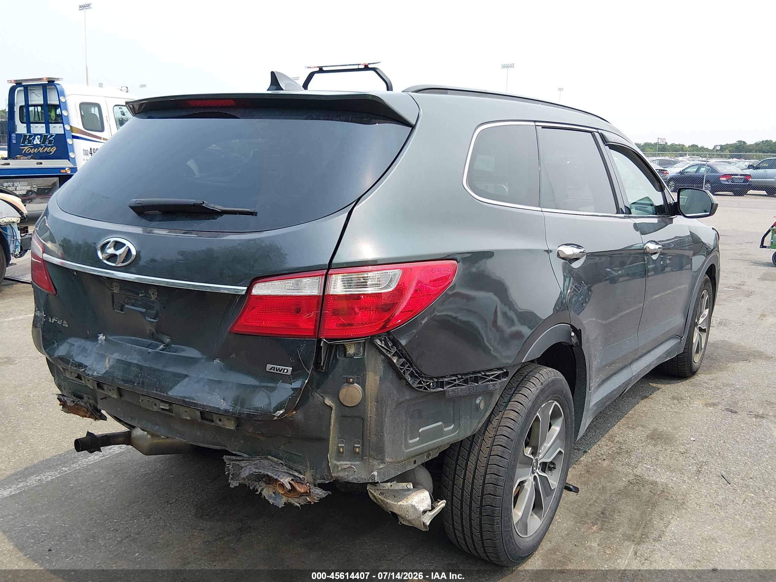 2014 Hyundai Santa Fe Gls Green vin: KM8SMDHF4EU057407