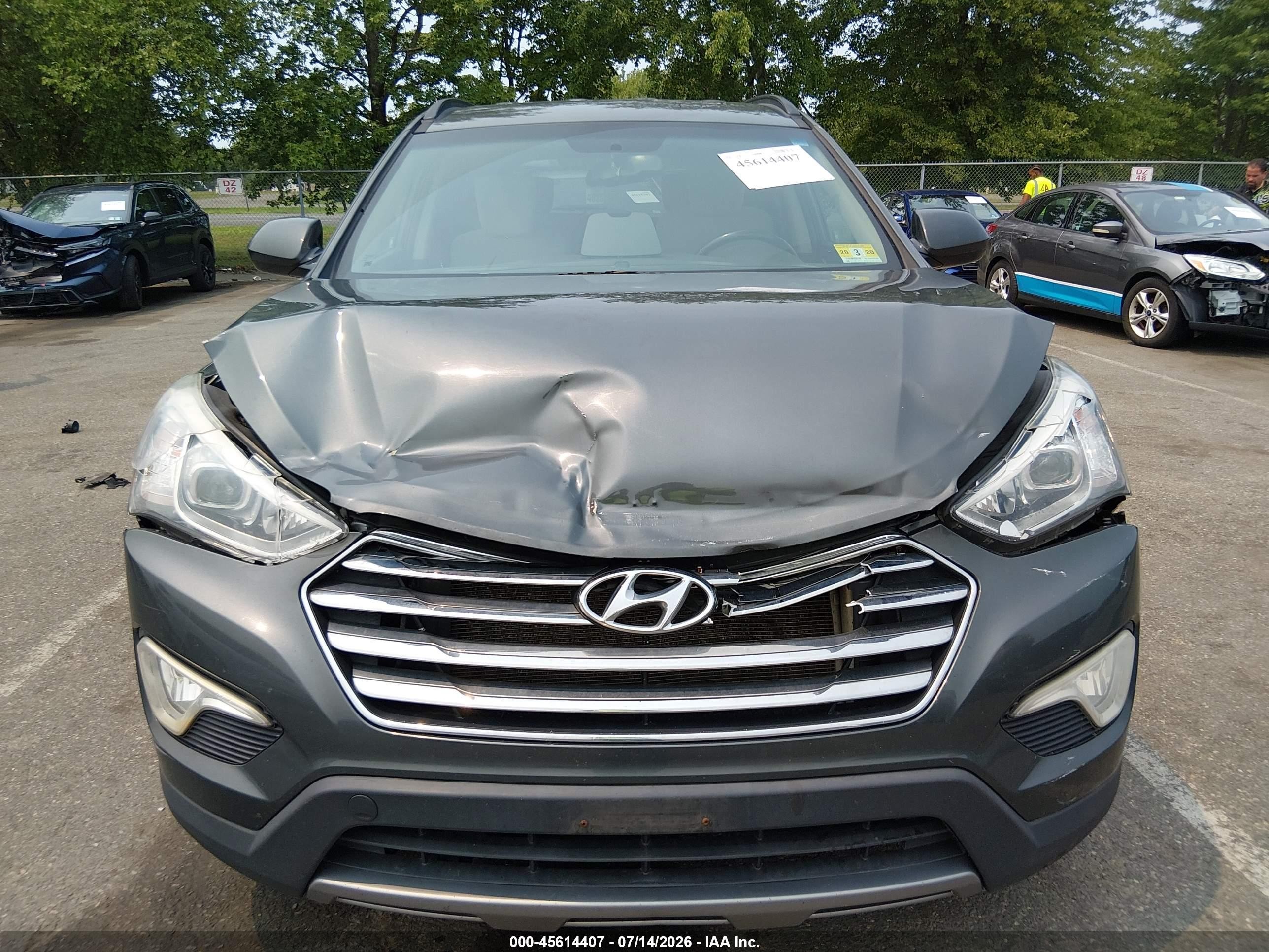 2014 Hyundai Santa Fe Gls Green vin: KM8SMDHF4EU057407