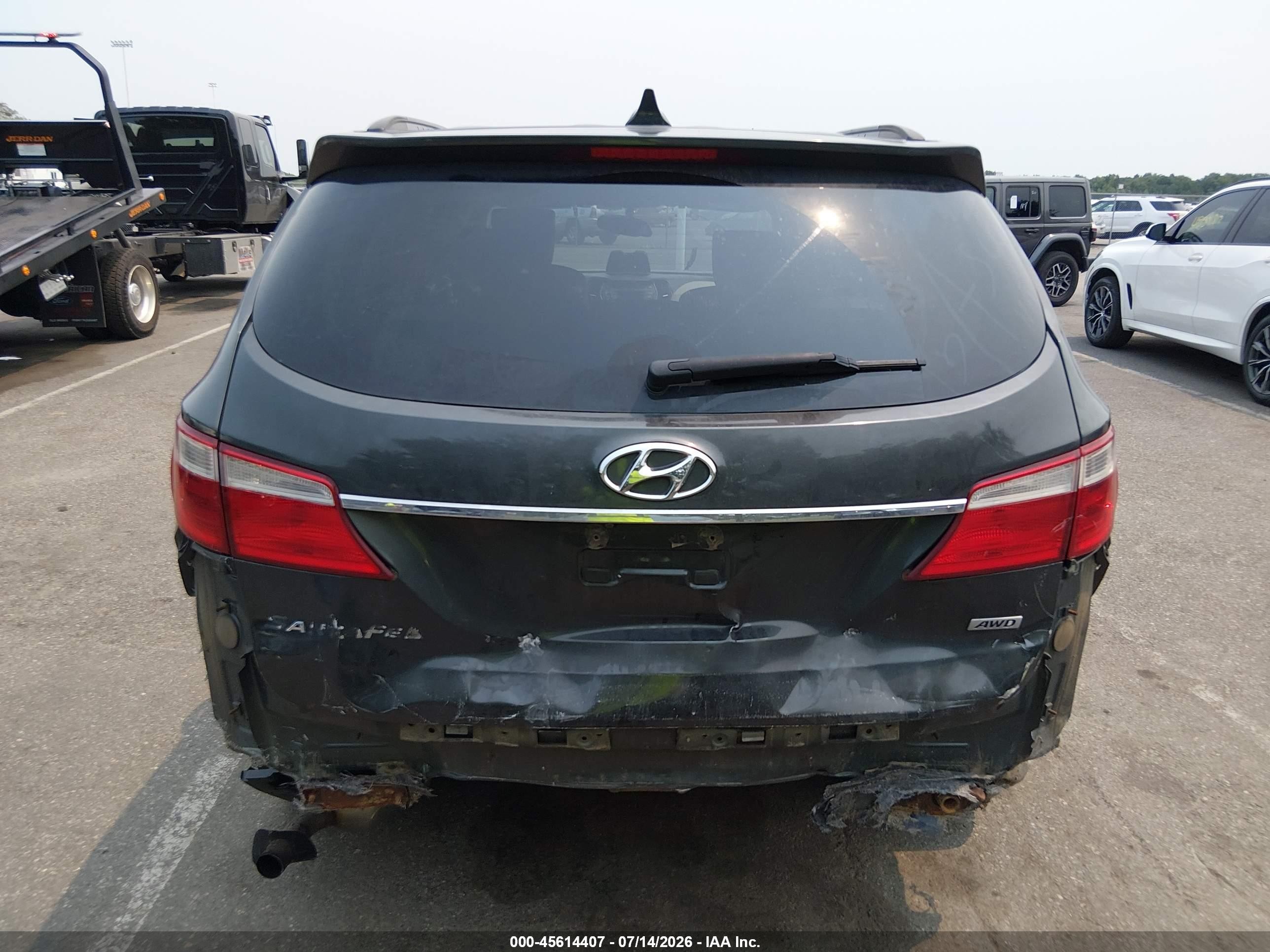 2014 Hyundai Santa Fe Gls Green vin: KM8SMDHF4EU057407