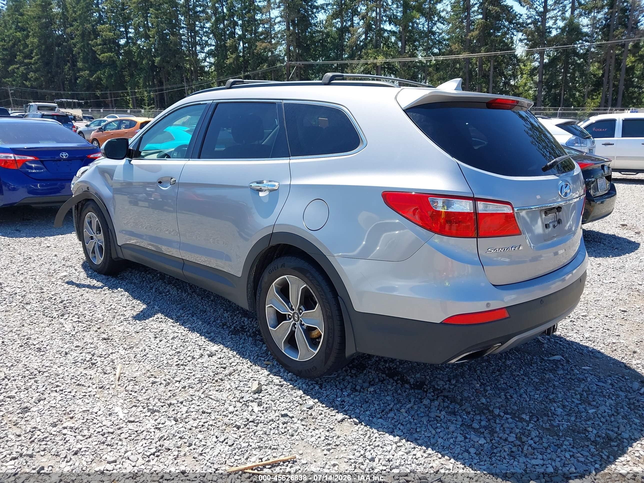 2014 Hyundai Santa Fe Gls Silver vin: KM8SMDHF6EU036333