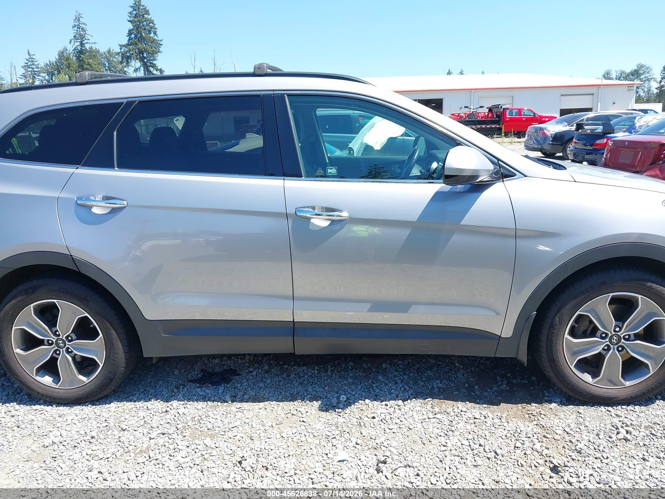 2014 Hyundai Santa Fe Gls Silver vin: KM8SMDHF6EU036333
