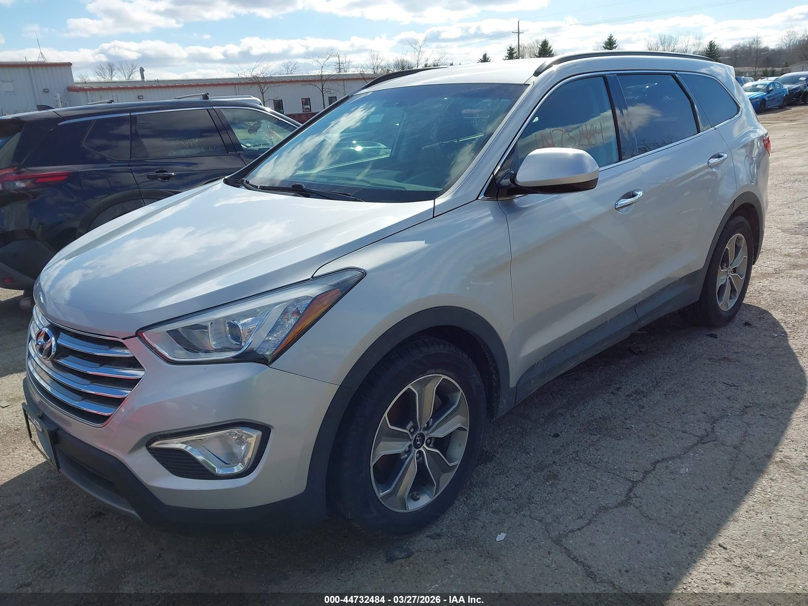 2014 Hyundai Santa Fe Gls Серебряный vin: KM8SMDHF6EU045906