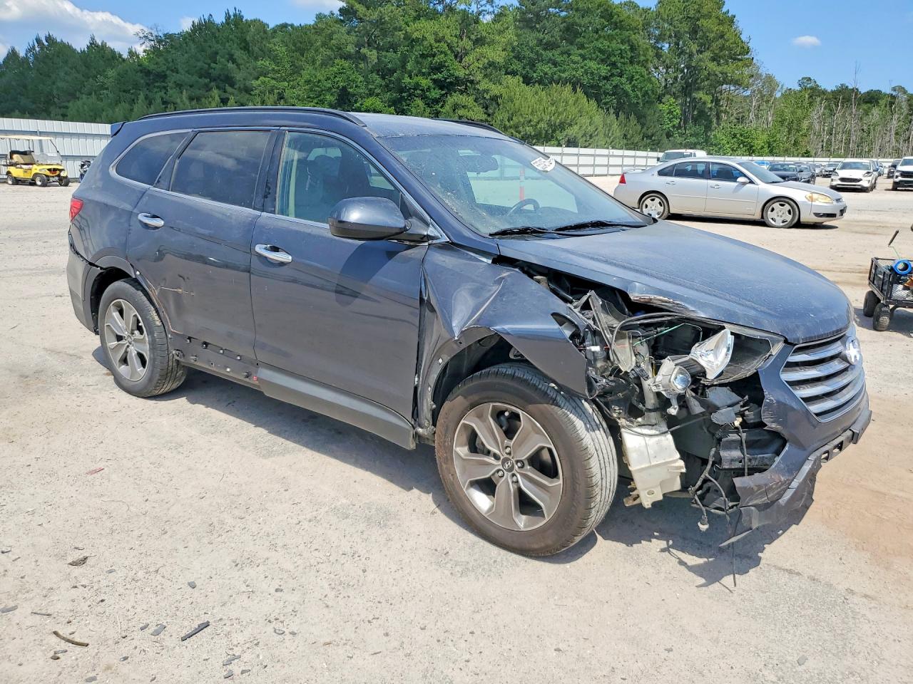 2015 Hyundai Santa Fe Gls Серый vin: KM8SMDHF7FU097501
