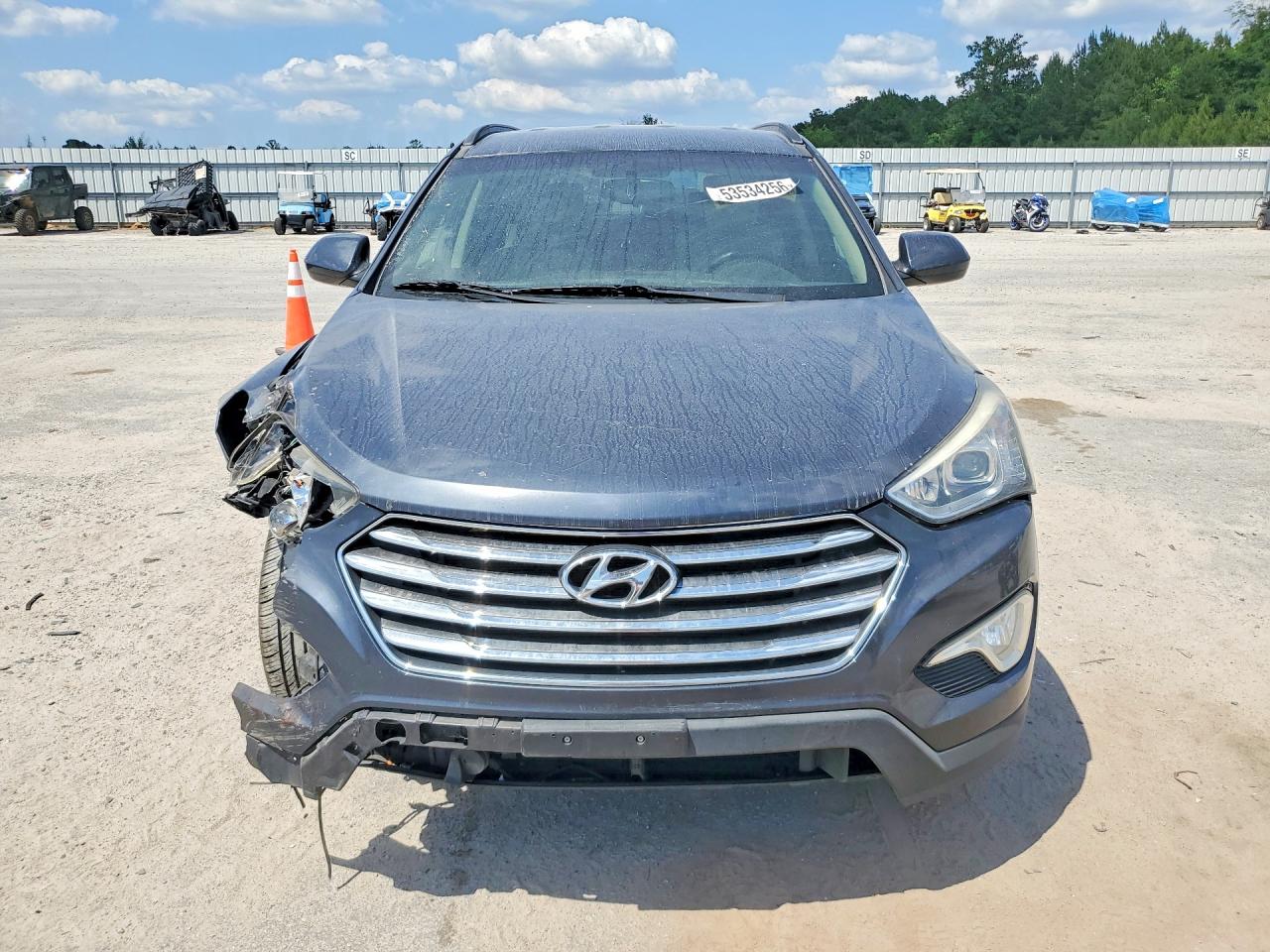 2015 Hyundai Santa Fe Gls Серый vin: KM8SMDHF7FU097501