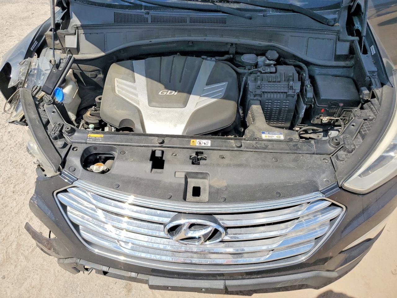 2015 Hyundai Santa Fe Gls Серый vin: KM8SMDHF7FU097501