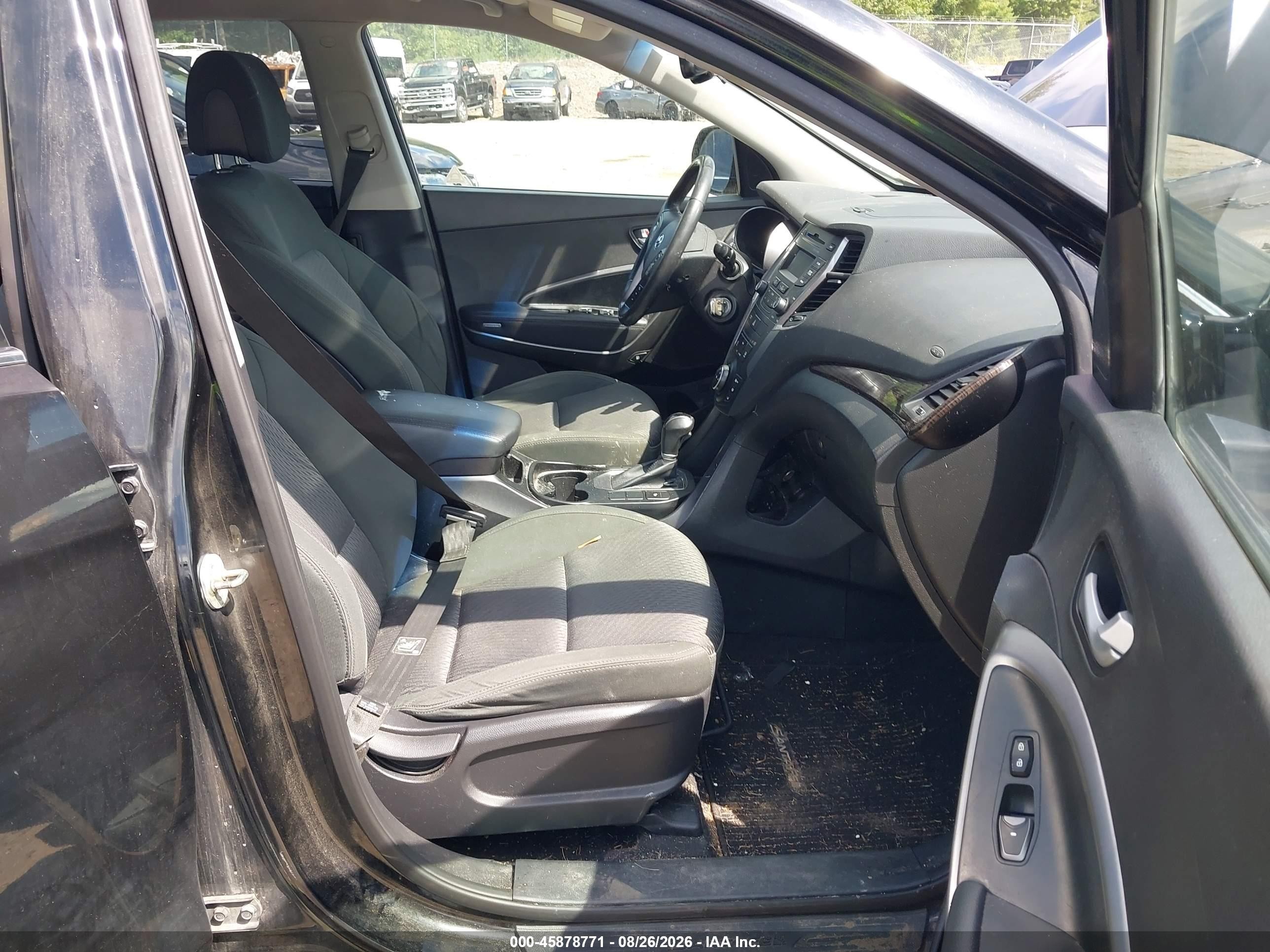 2013 Hyundai Santa Fe Gls Black vin: KM8SMDHF8DU033528