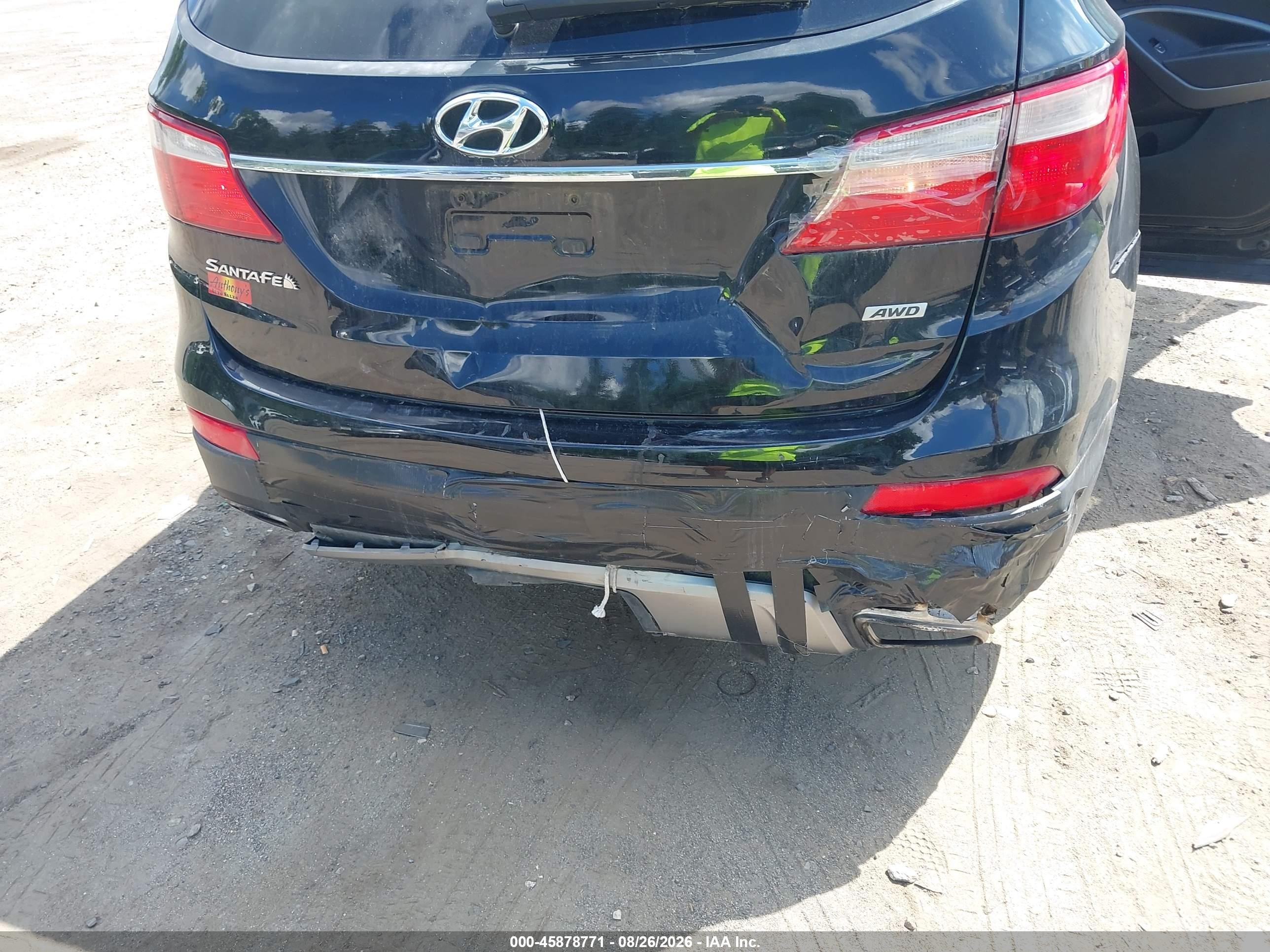 2013 Hyundai Santa Fe Gls Black vin: KM8SMDHF8DU033528