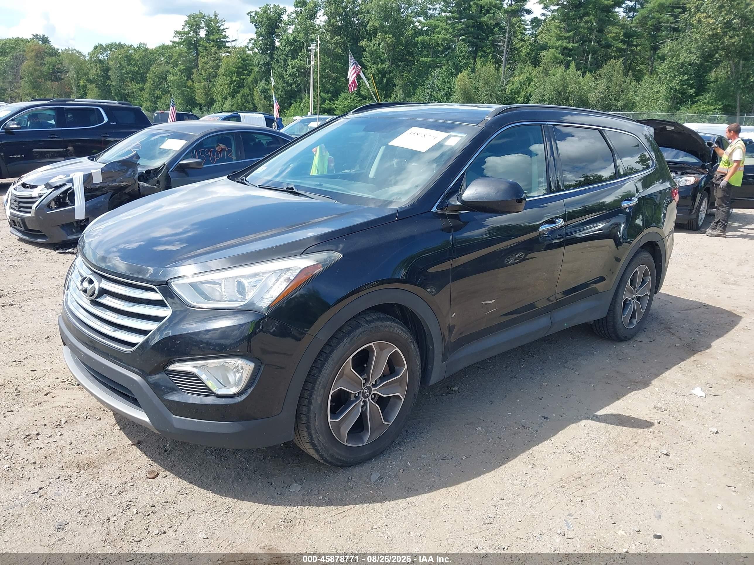 2013 Hyundai Santa Fe Gls Black vin: KM8SMDHF8DU033528