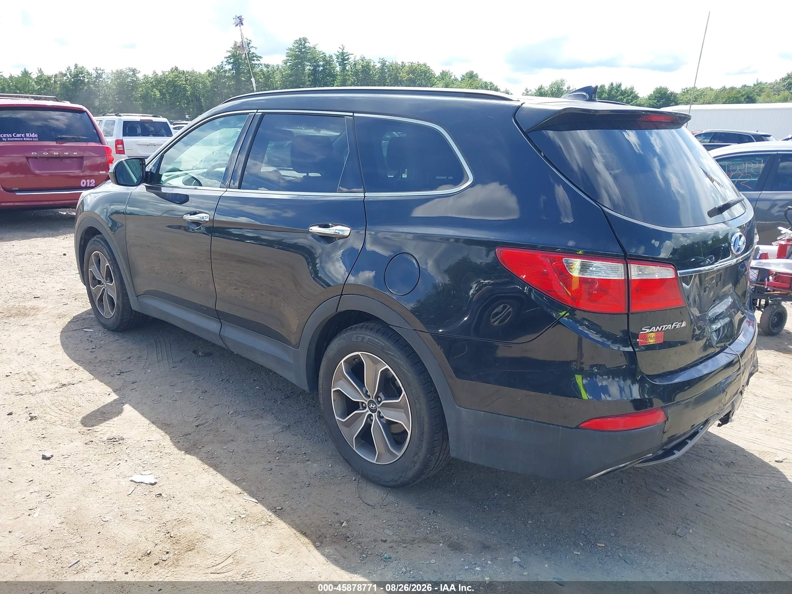2013 Hyundai Santa Fe Gls Black vin: KM8SMDHF8DU033528