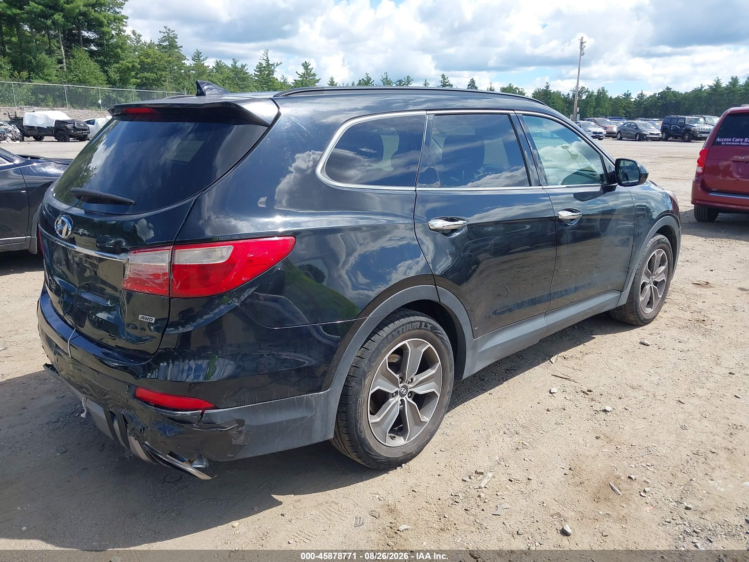 2013 Hyundai Santa Fe Gls Black vin: KM8SMDHF8DU033528