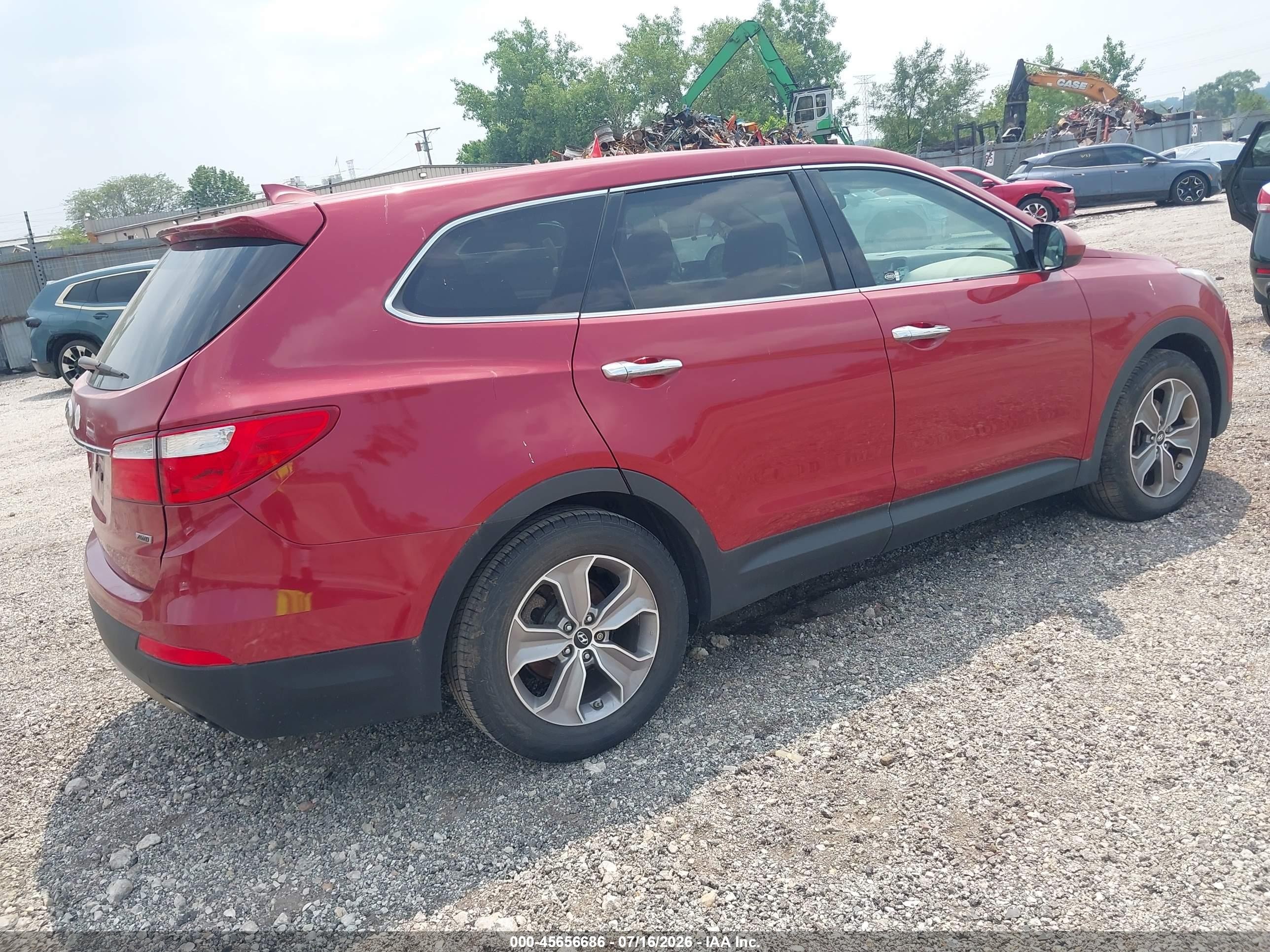 2013 Hyundai Santa Fe Gls Burgundy vin: KM8SMDHF9DU011036