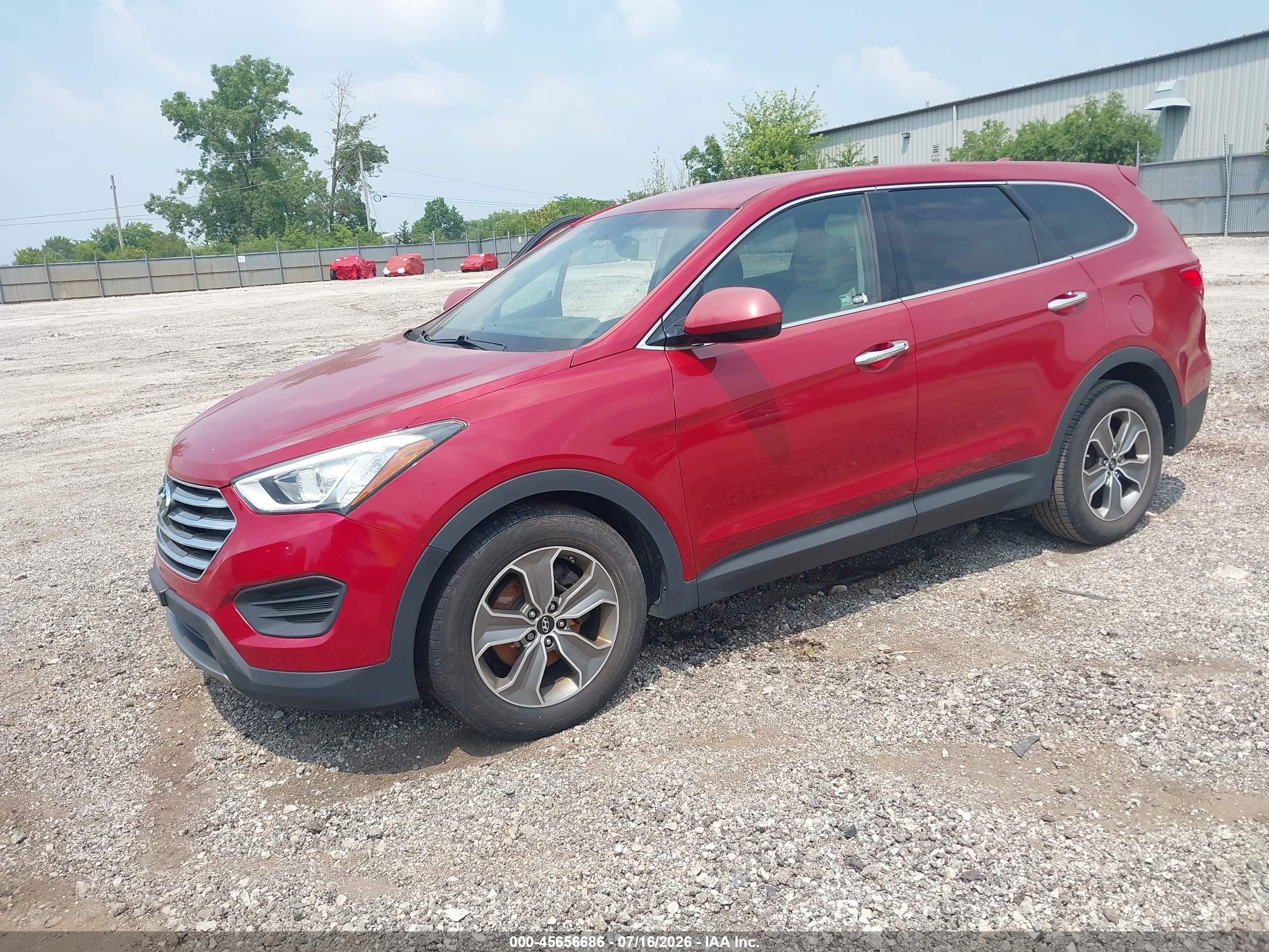 2013 Hyundai Santa Fe Gls Burgundy vin: KM8SMDHF9DU011036