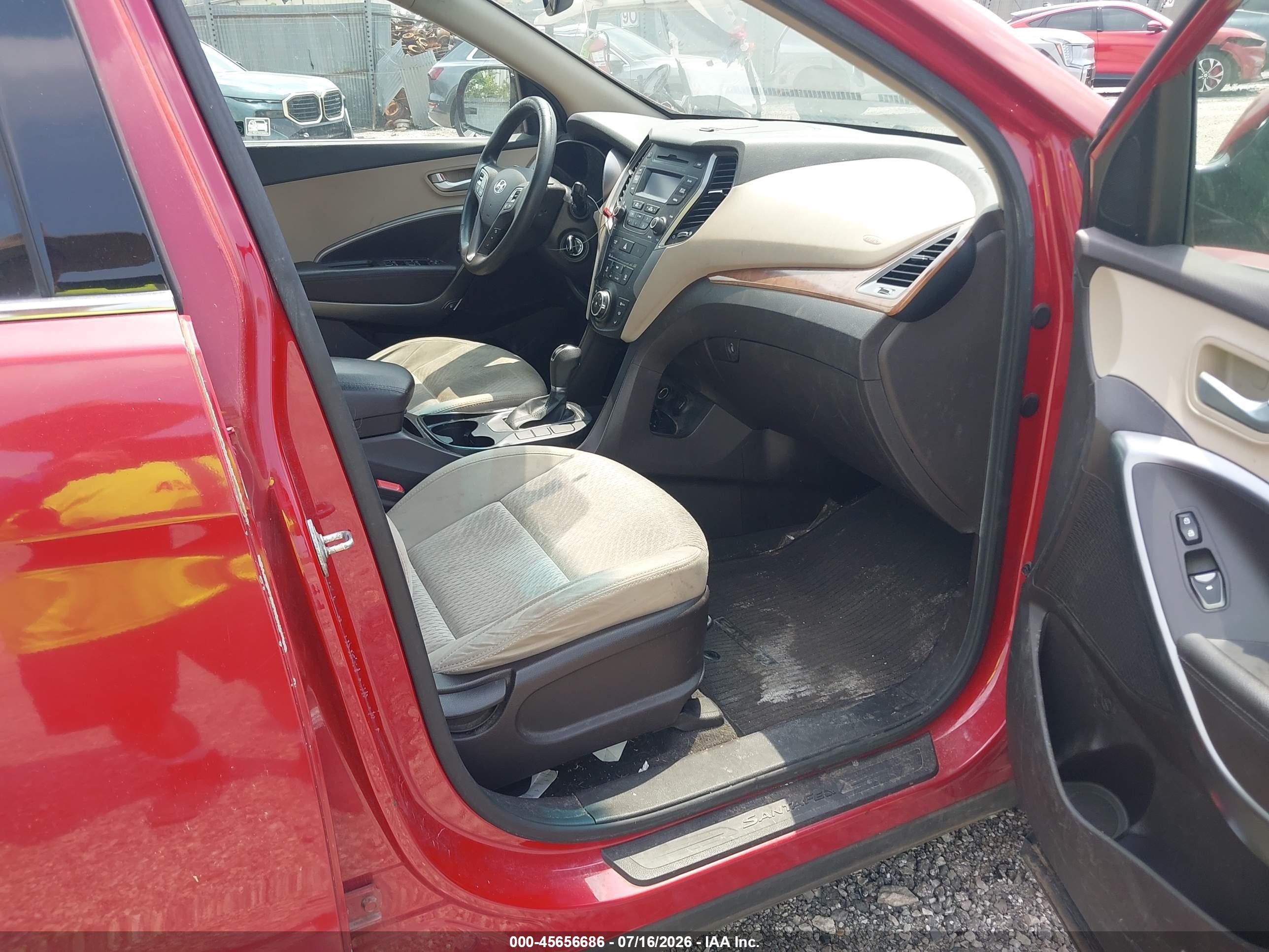 2013 Hyundai Santa Fe Gls Burgundy vin: KM8SMDHF9DU011036