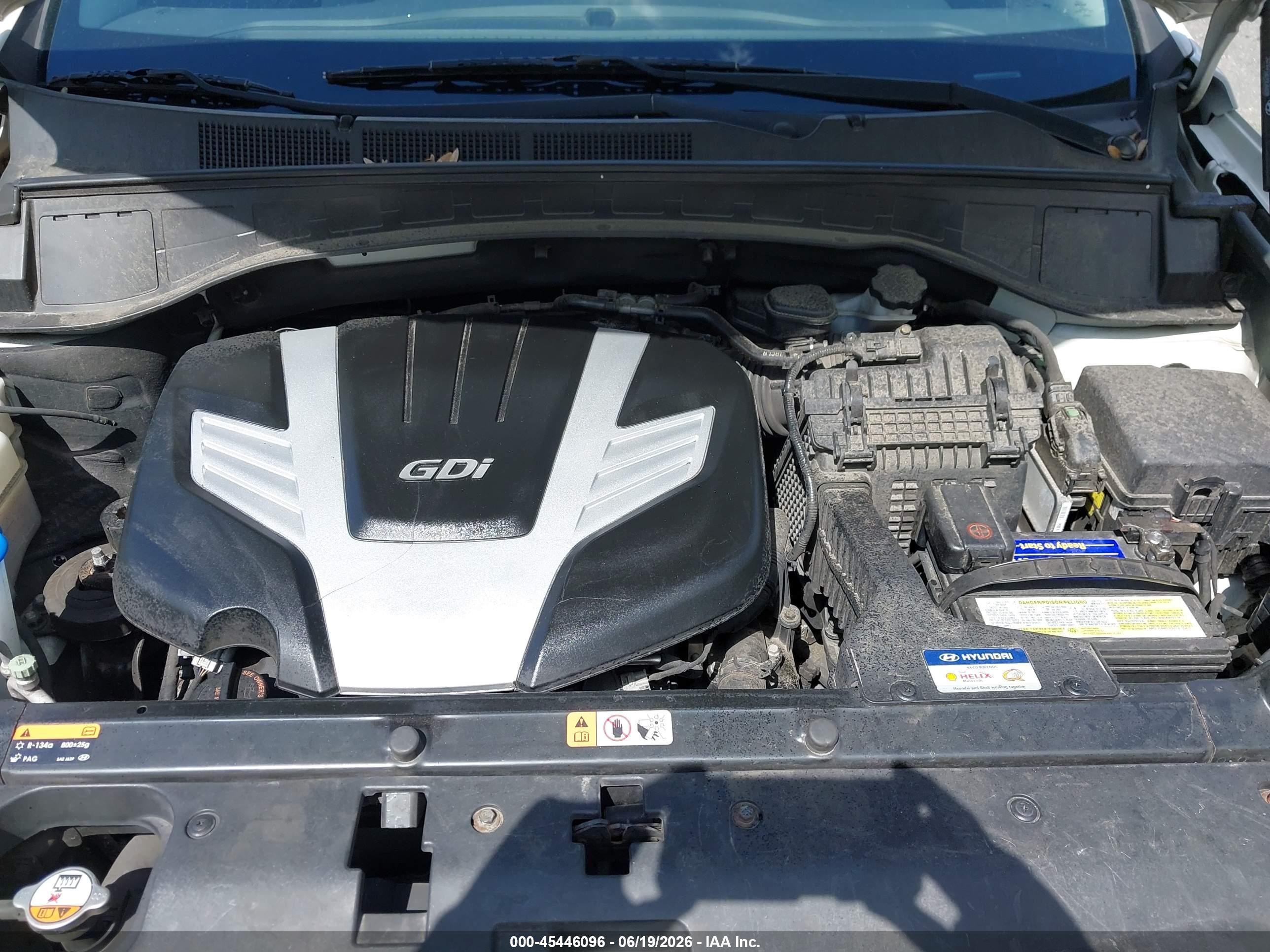 2013 Hyundai Santa Fe Gls Белый vin: KM8SMDHF9DU033439