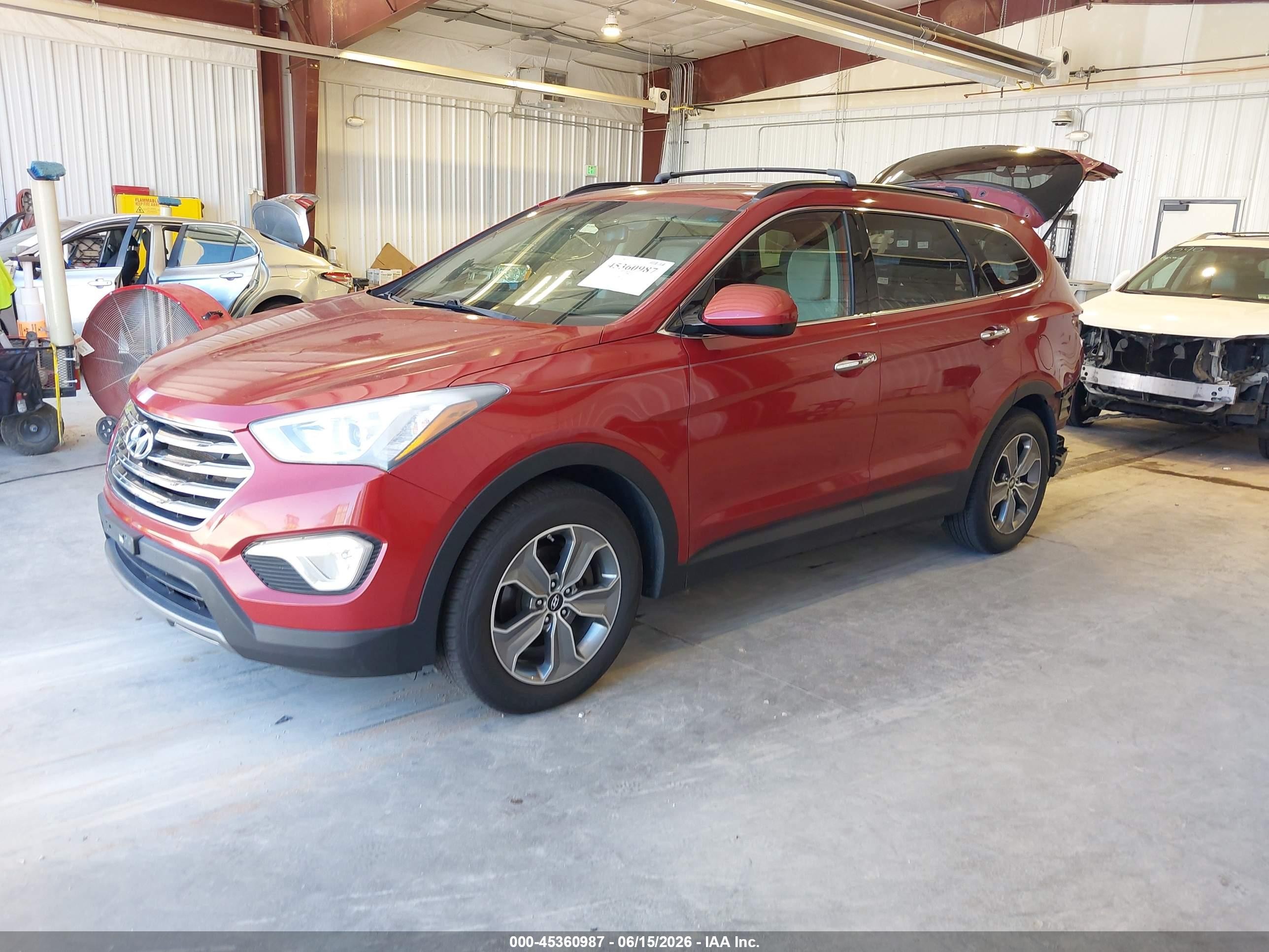 2014 Hyundai Santa Fe Gls Maroon vin: KM8SMDHF9EU044359