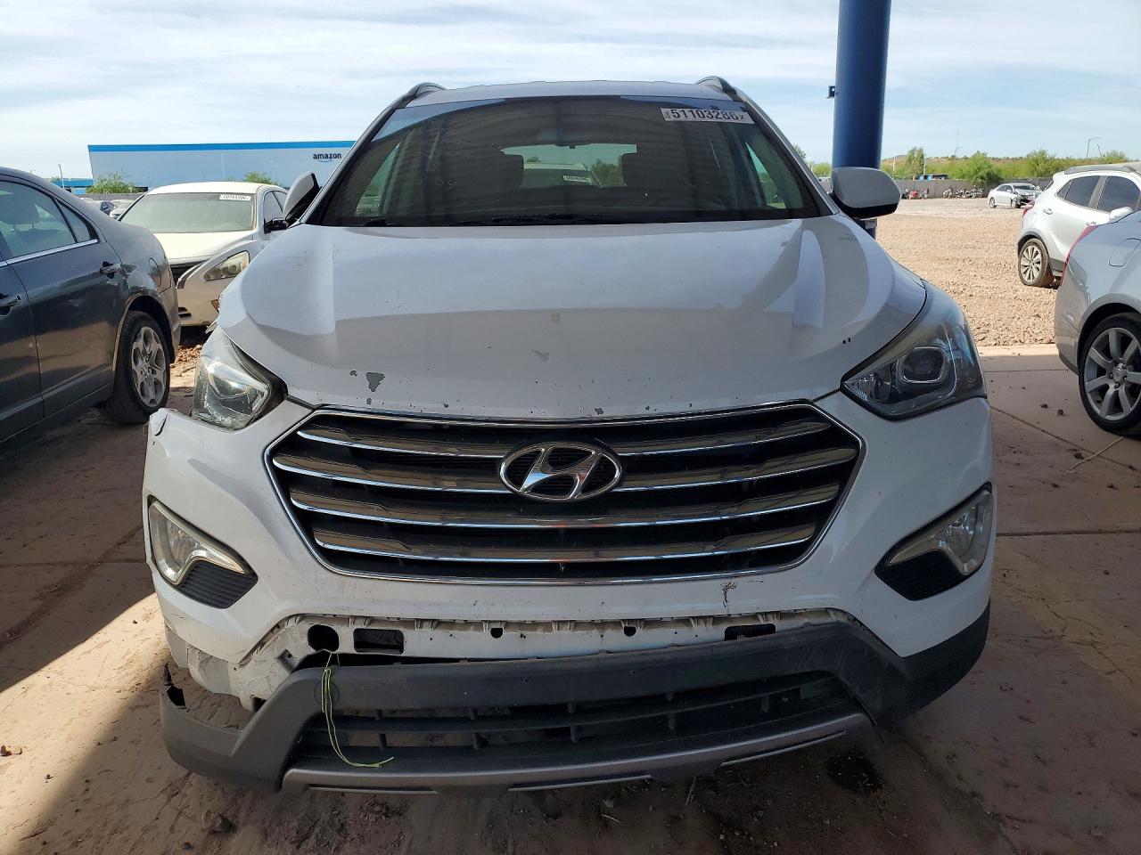 2015 Hyundai Santa Fe Gls White vin: KM8SMDHF9FU089318