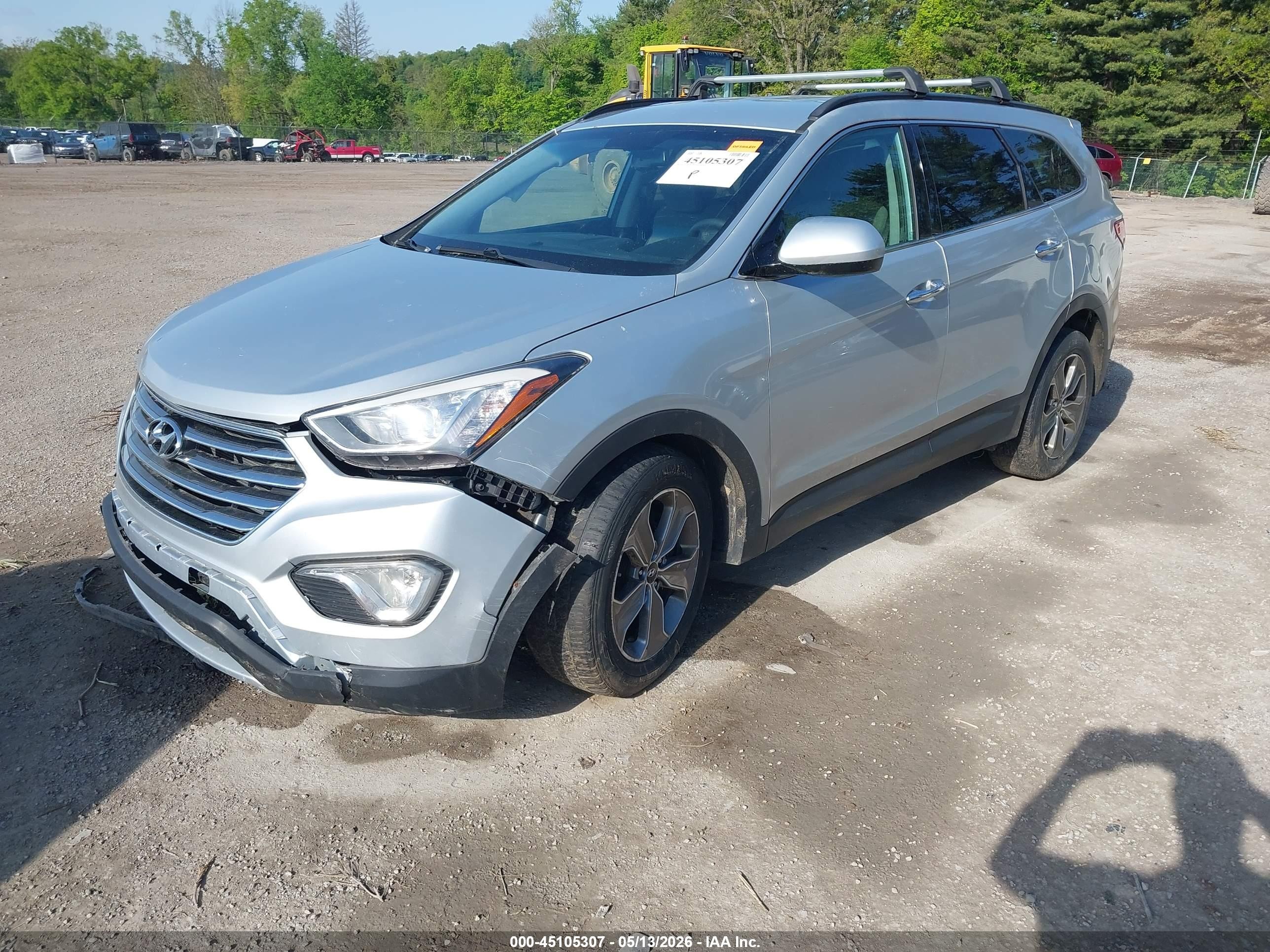2015 Hyundai Santa Fe Gls Silver vin: KM8SMDHF9FU113374