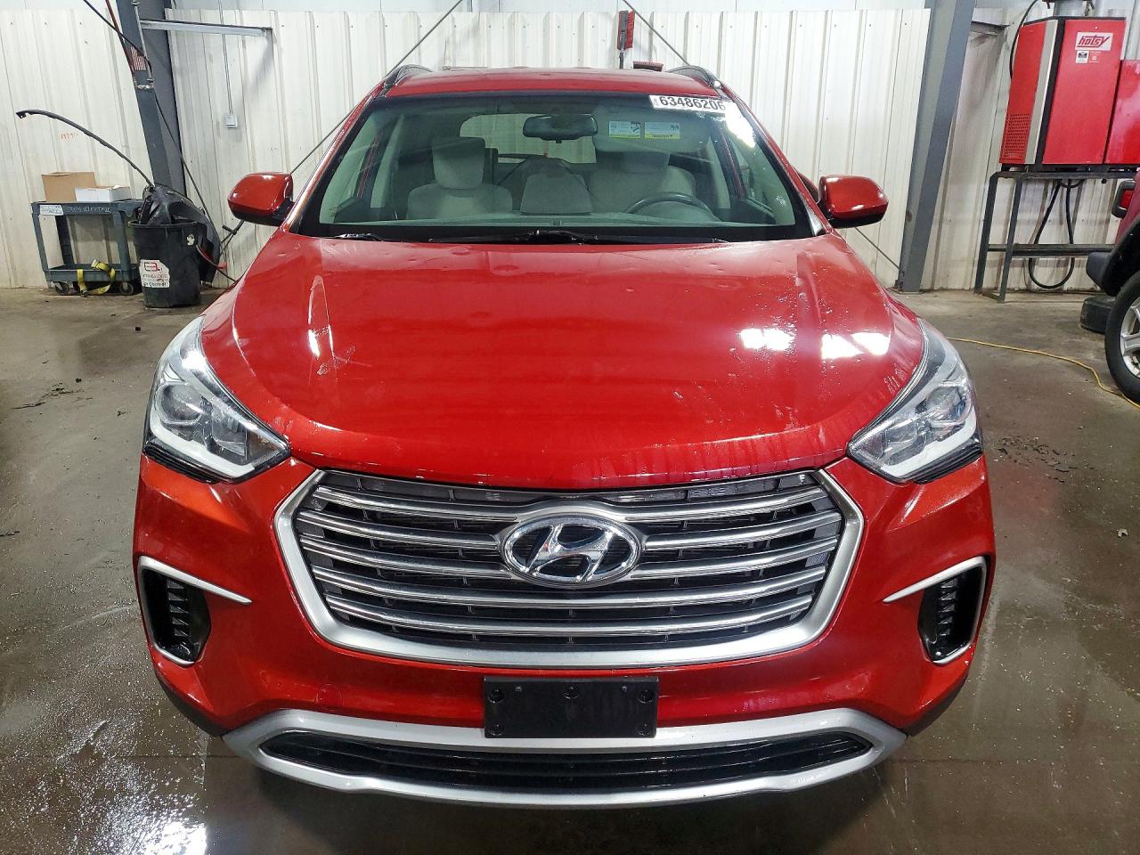 2018 Hyundai Santa Fe Se Красный vin: KM8SMDHF9JU263963