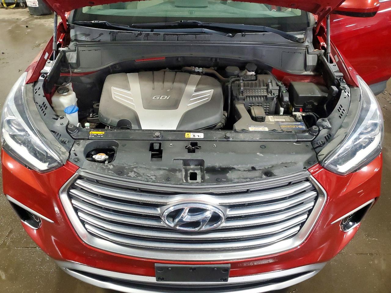 2018 Hyundai Santa Fe Se Красный vin: KM8SMDHF9JU263963