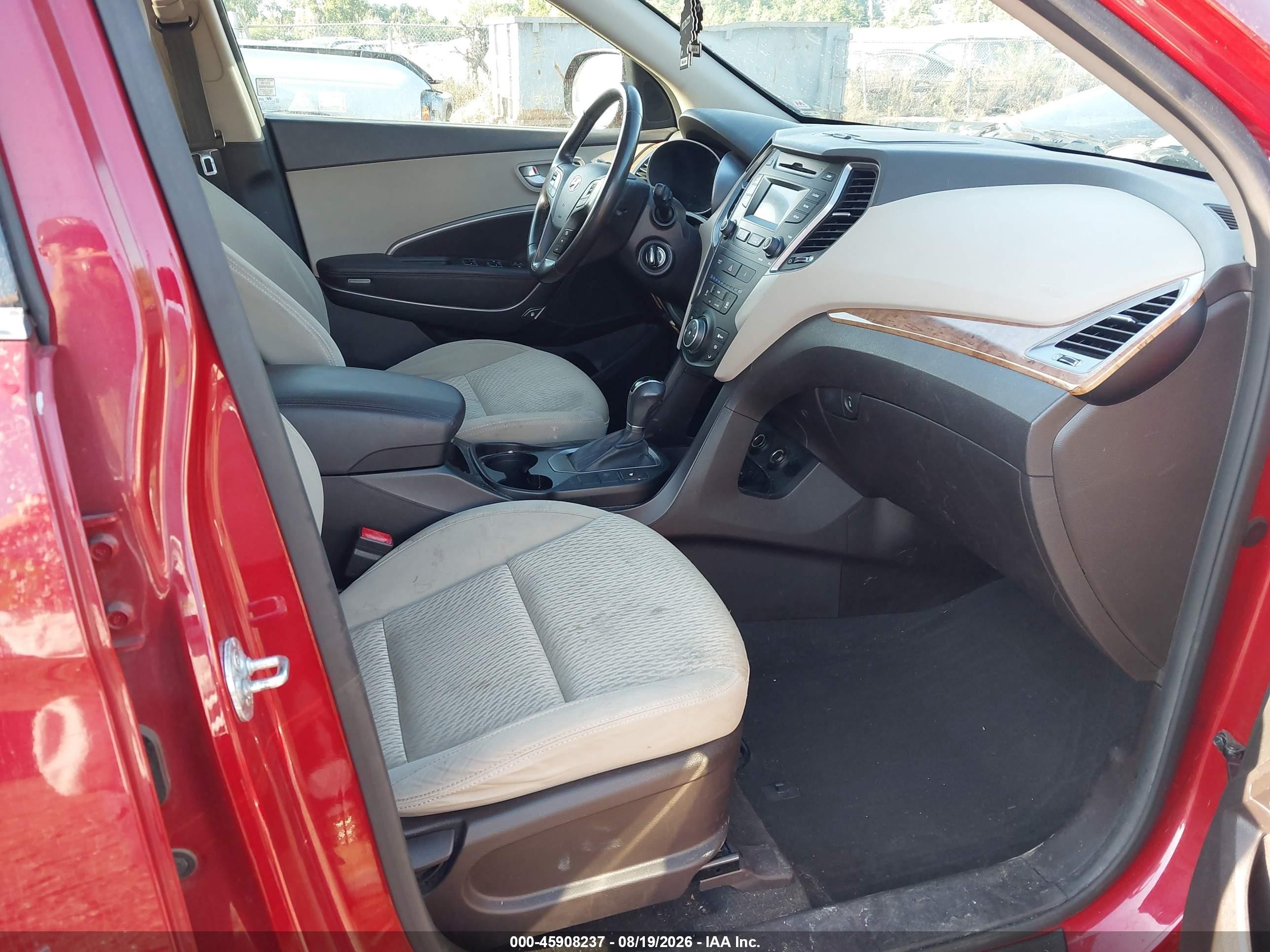 2014 Hyundai Santa Fe Gls Red vin: KM8SMDHFXEU048002