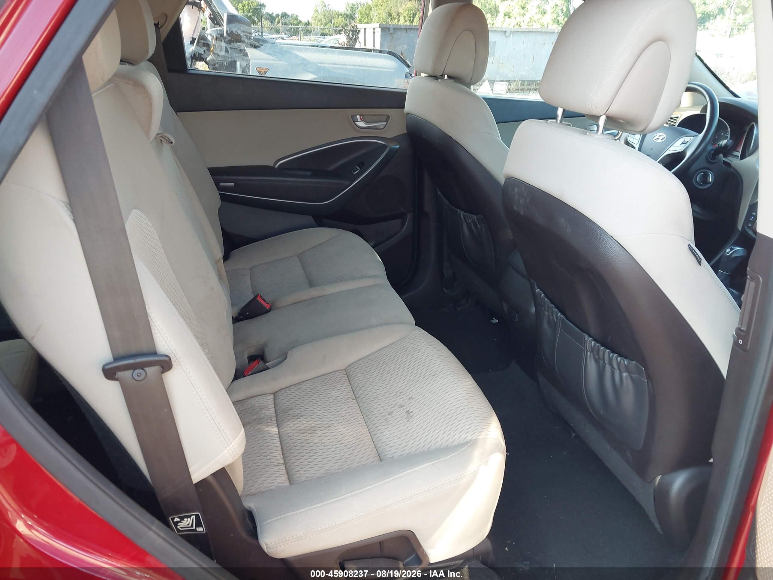 2014 Hyundai Santa Fe Gls Red vin: KM8SMDHFXEU048002