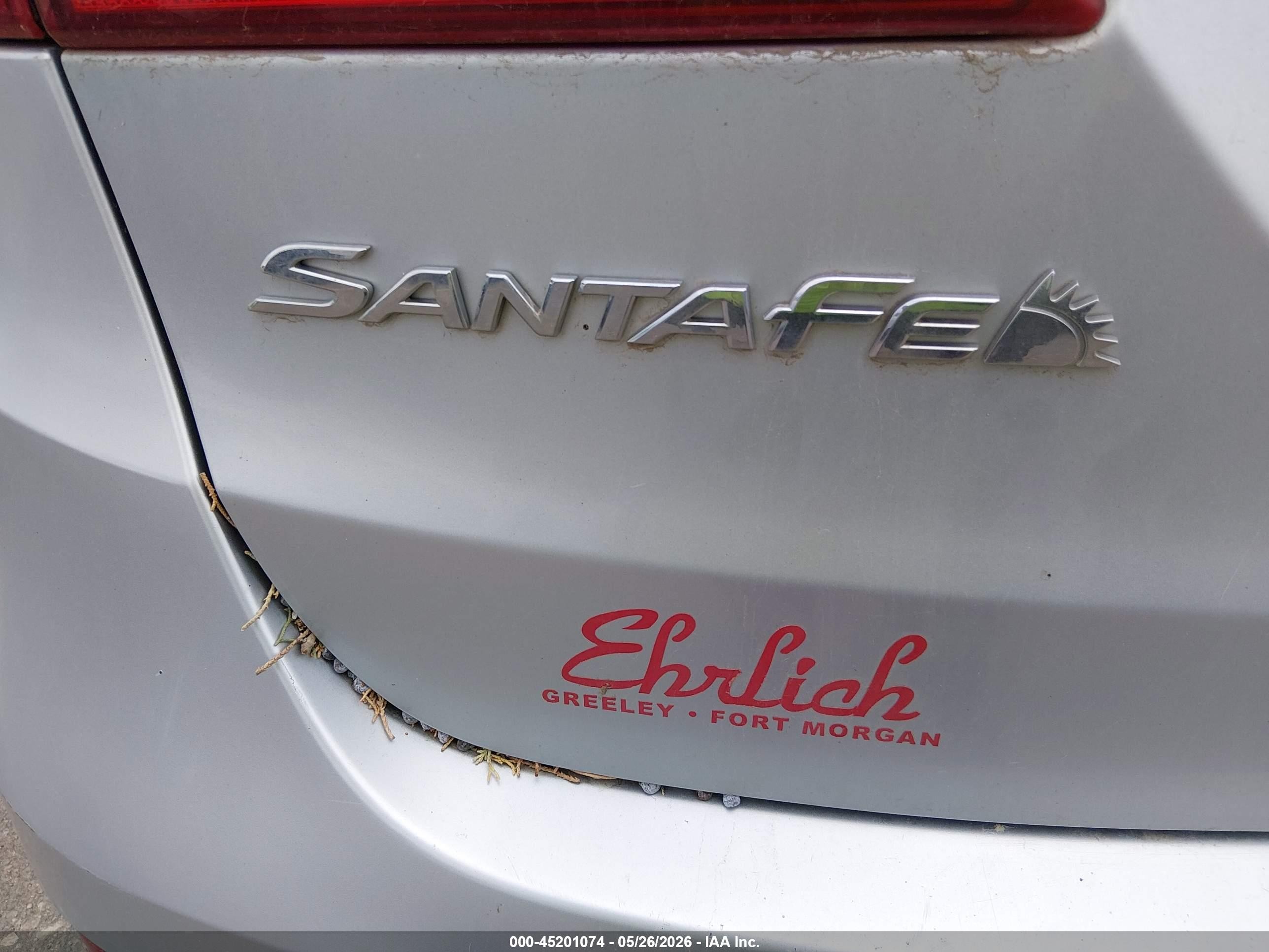 2015 Hyundai Santa Fe Gls Silver vin: KM8SMDHFXFU101623