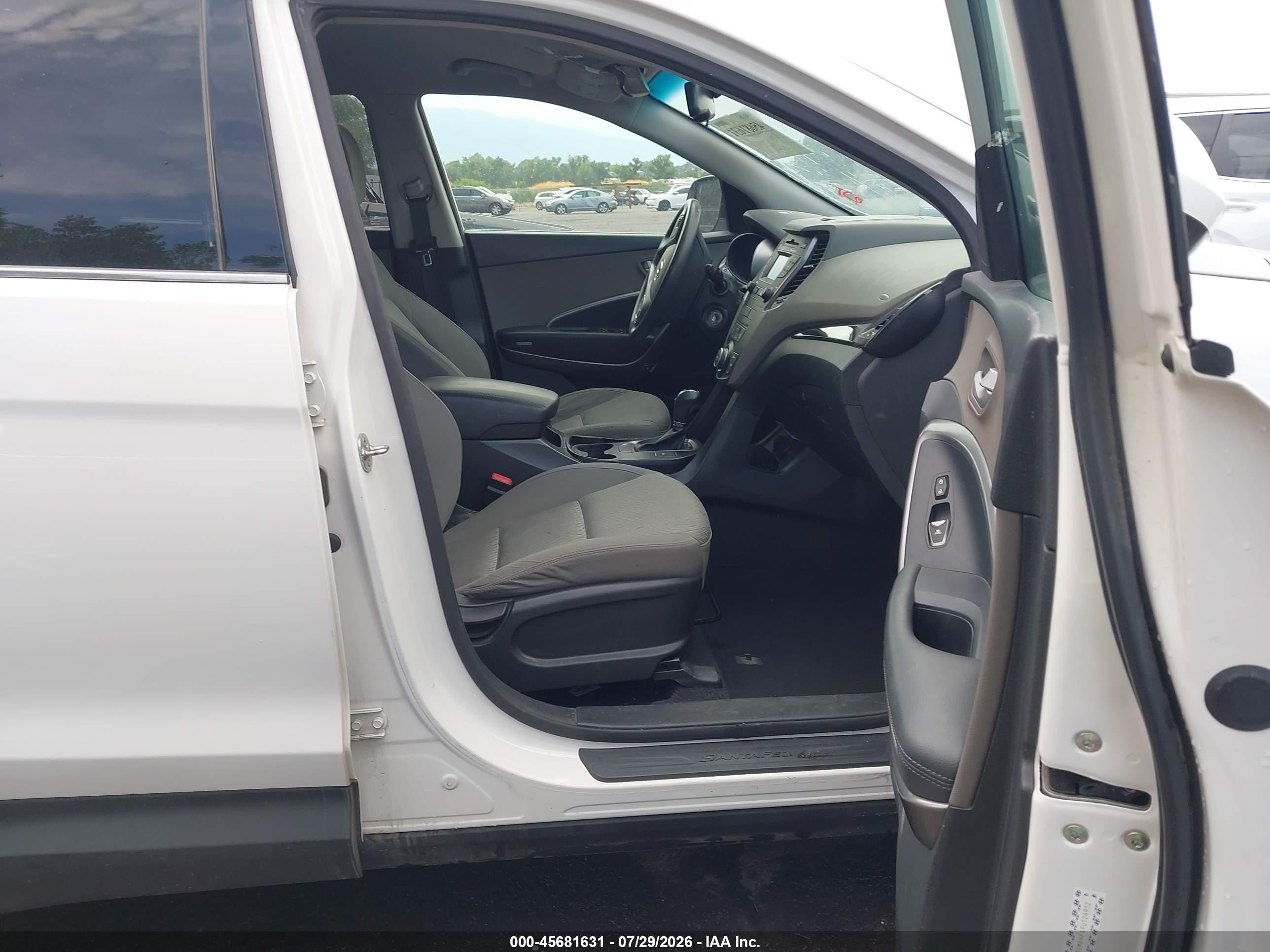 2015 Hyundai Santa Fe Gls Белый vin: KM8SMDHFXFU126912