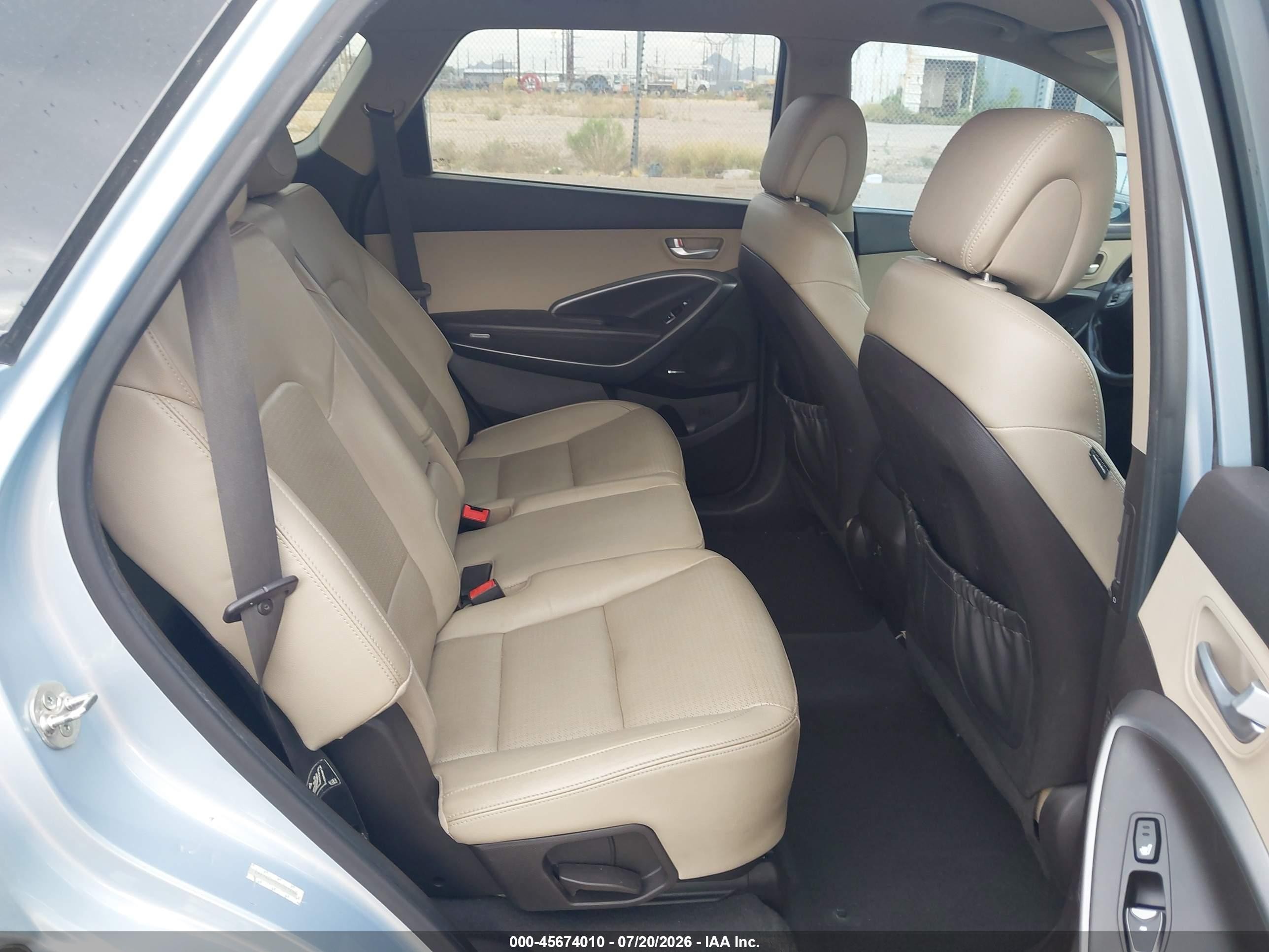 2013 Hyundai Santa Fe Gls Light Blue vin: KM8SN4HF0DU027834