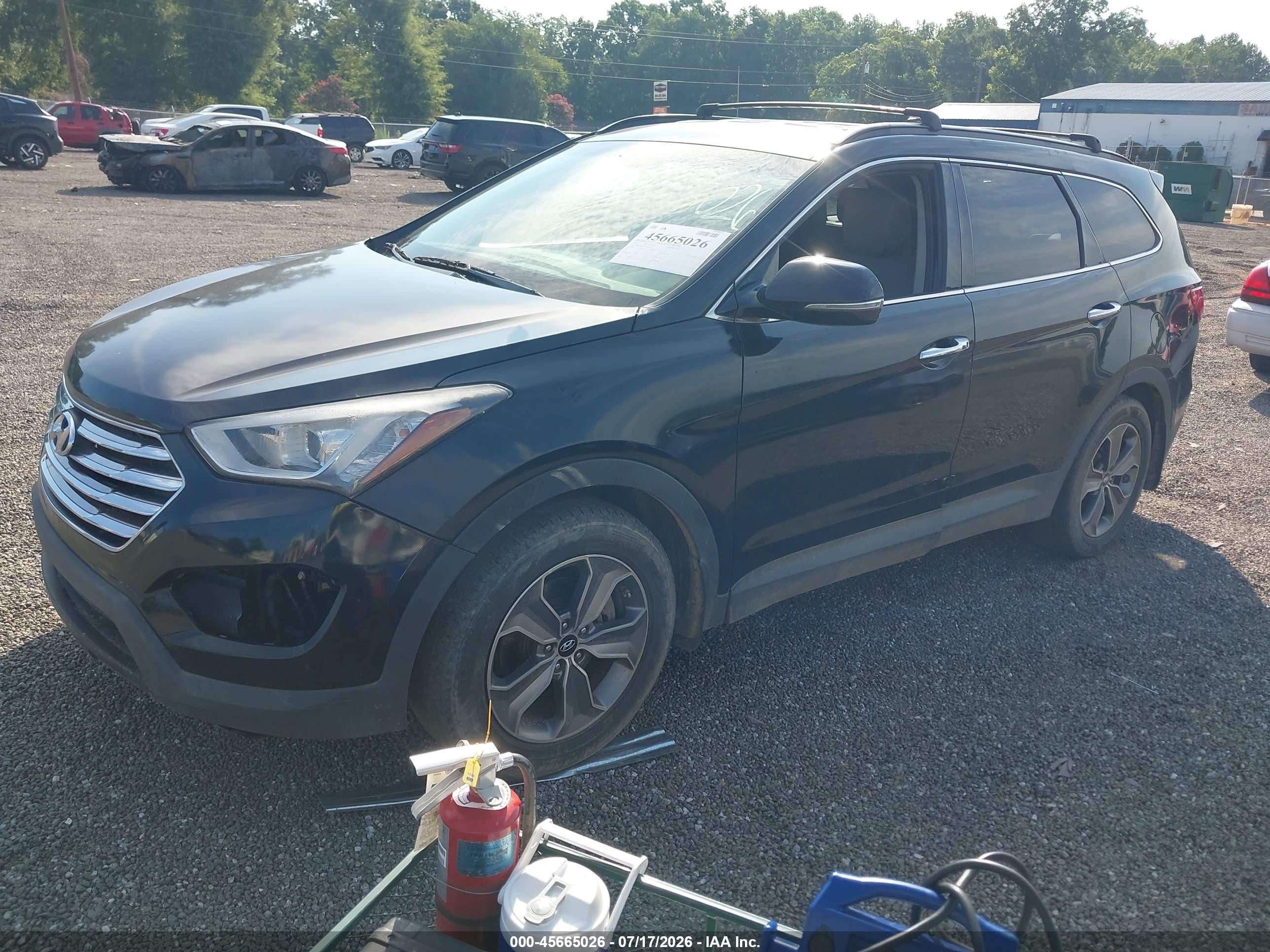 2014 Hyundai Santa Fe Gls Черный vin: KM8SN4HF0EU065517