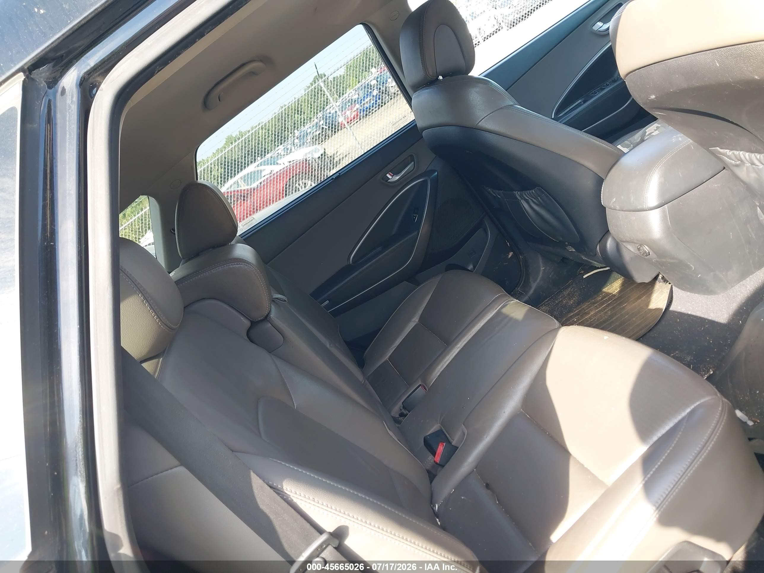 2014 Hyundai Santa Fe Gls Черный vin: KM8SN4HF0EU065517