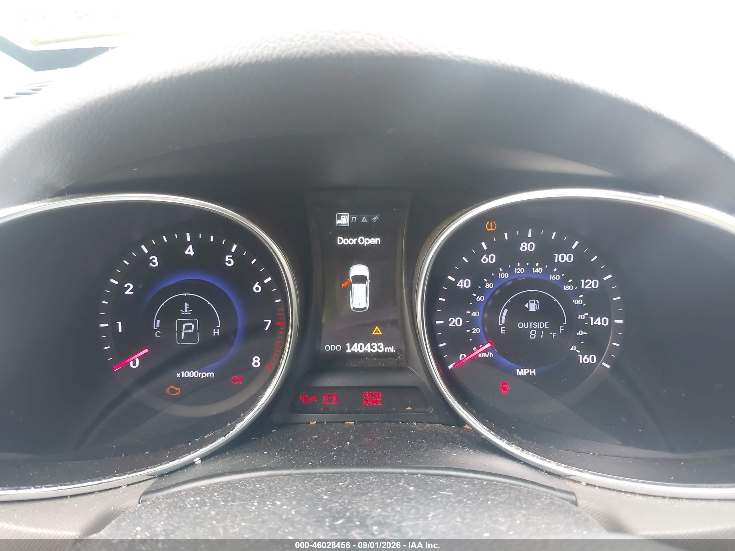 2014 Hyundai Santa Fe Gls Silver vin: KM8SN4HF0EU082365