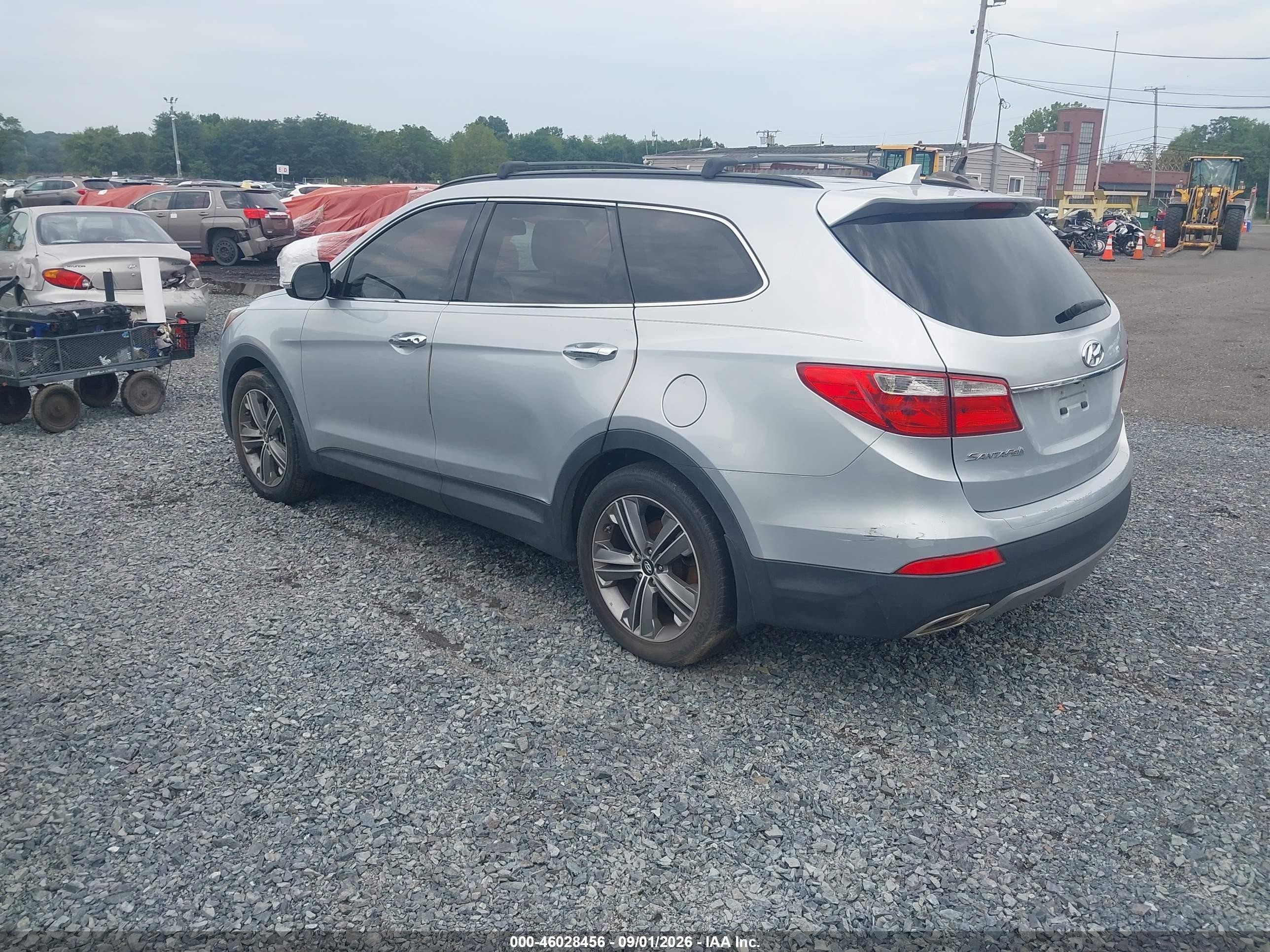 2014 Hyundai Santa Fe Gls Silver vin: KM8SN4HF0EU082365