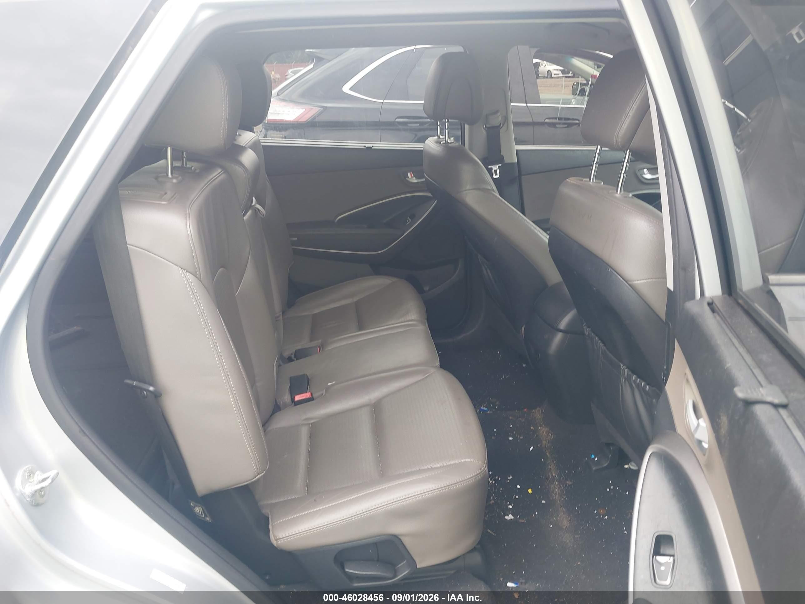 2014 Hyundai Santa Fe Gls Silver vin: KM8SN4HF0EU082365