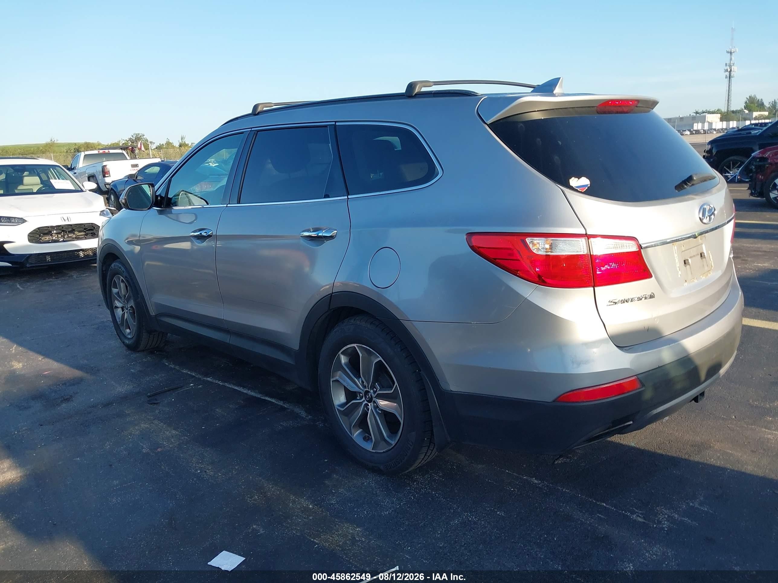 2014 Hyundai Santa Fe Limited Silver vin: KM8SN4HF1EU049164