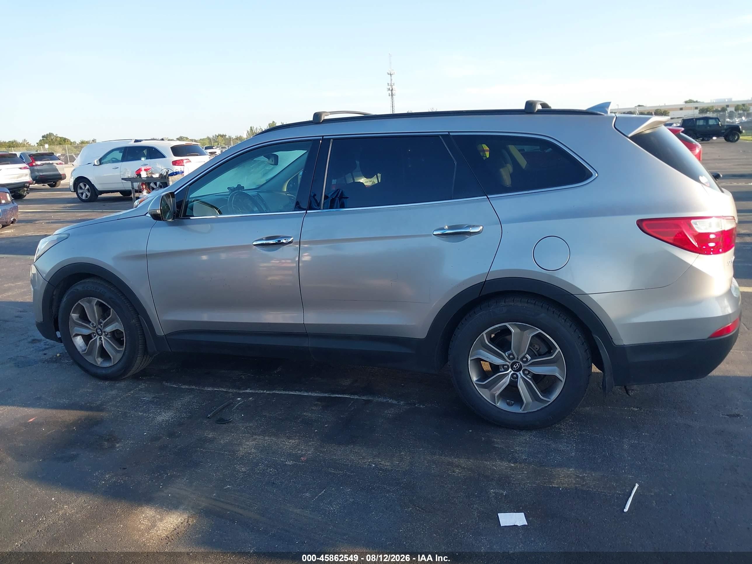 2014 Hyundai Santa Fe Limited Silver vin: KM8SN4HF1EU049164