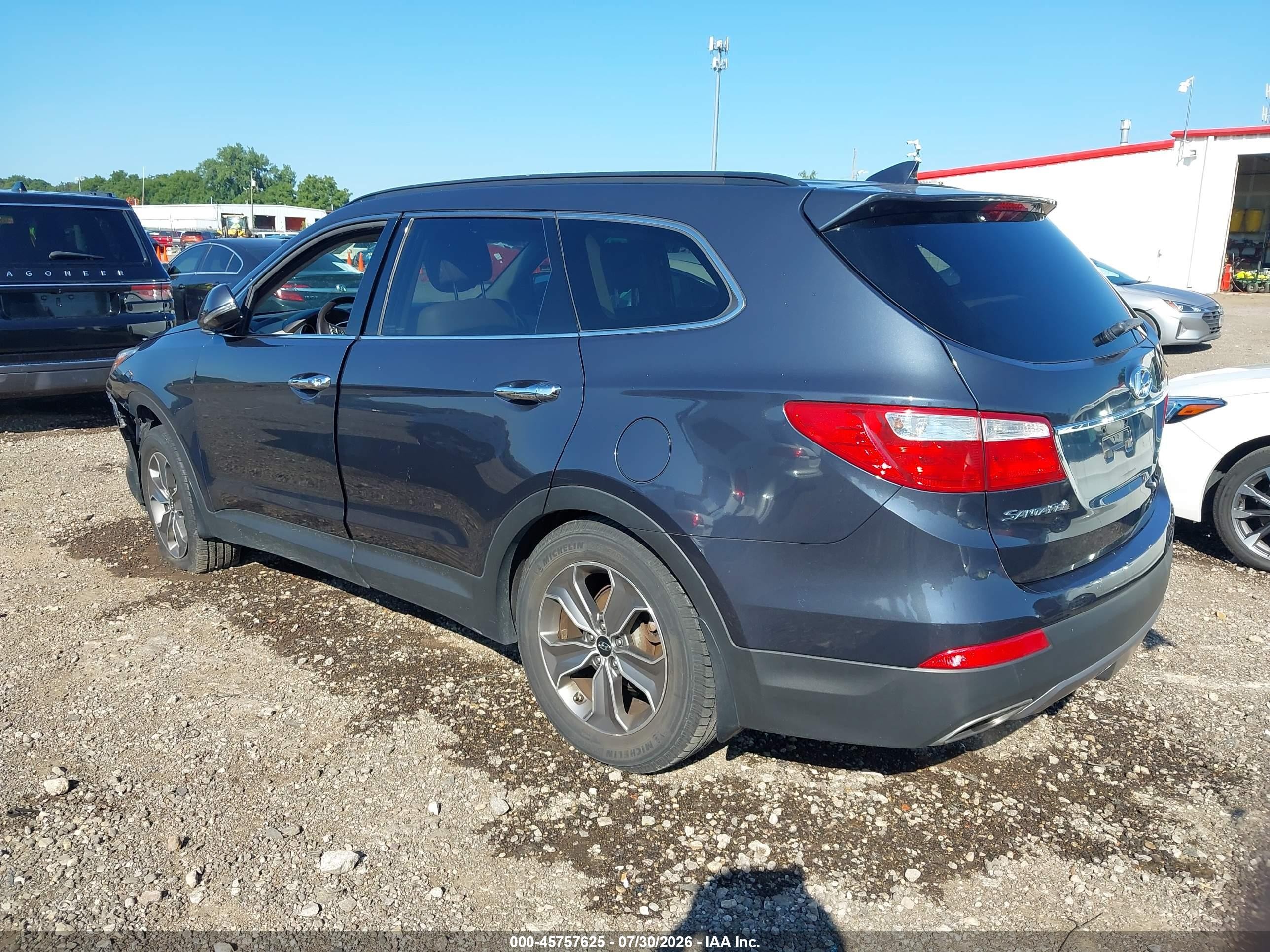 2014 Hyundai Santa Fe Gls Dark Blue vin: KM8SN4HF1EU059368
