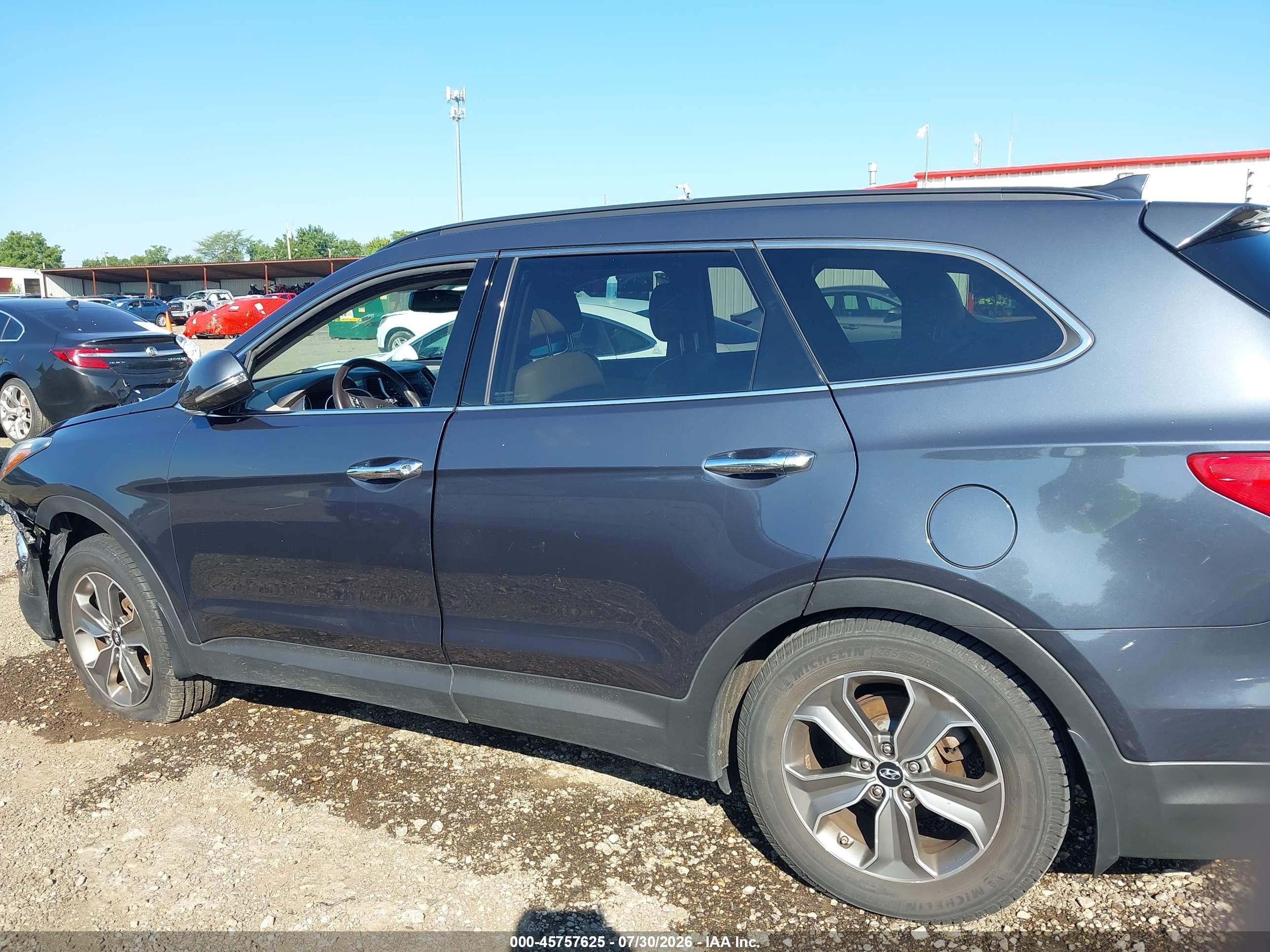 2014 Hyundai Santa Fe Gls Dark Blue vin: KM8SN4HF1EU059368