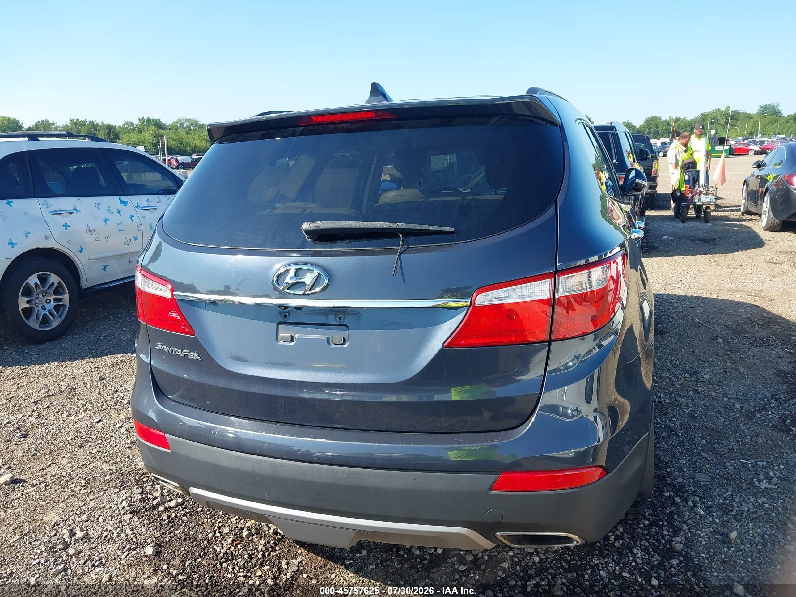 2014 Hyundai Santa Fe Gls Dark Blue vin: KM8SN4HF1EU059368