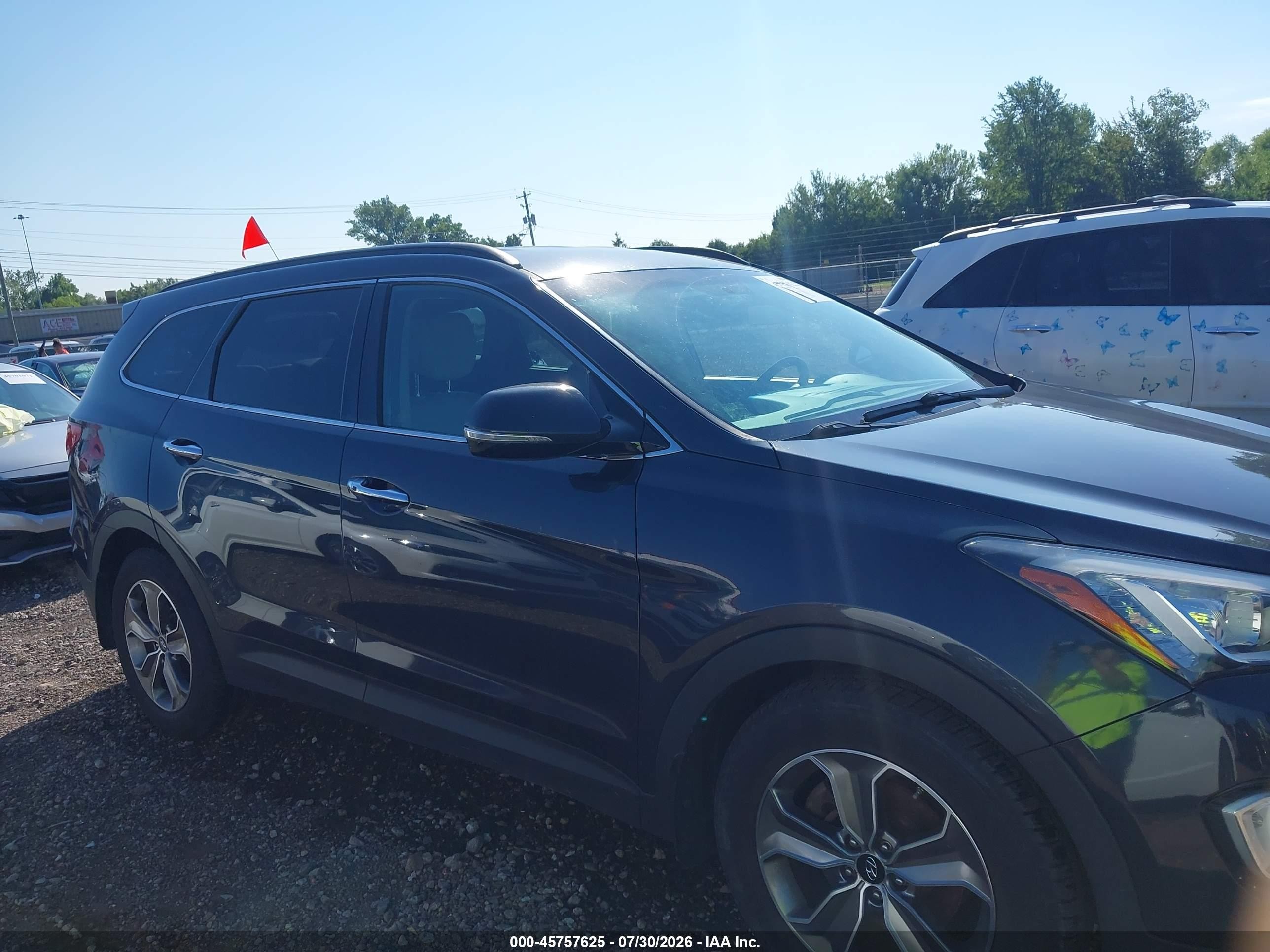 2014 Hyundai Santa Fe Gls Dark Blue vin: KM8SN4HF1EU059368