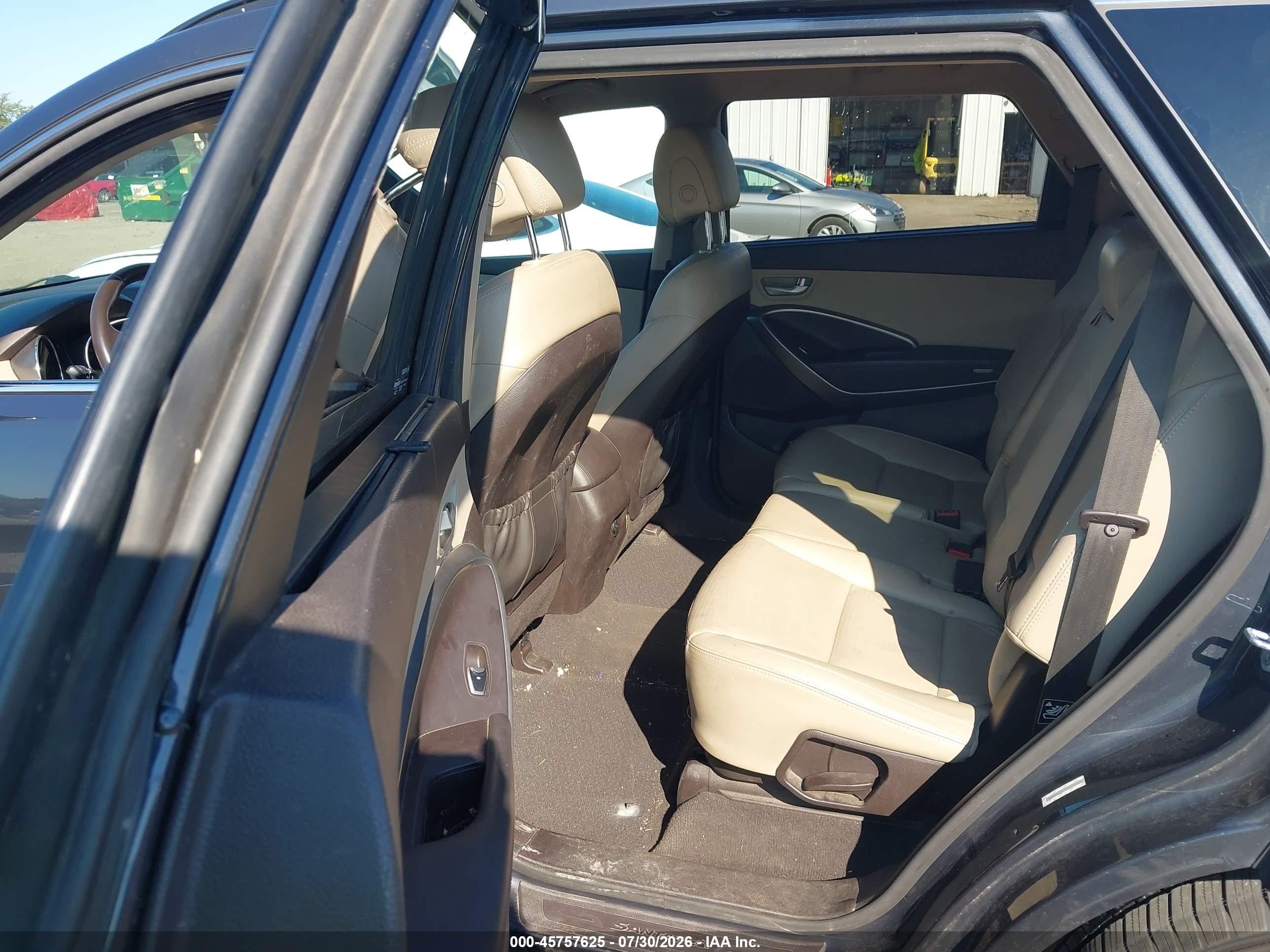 2014 Hyundai Santa Fe Gls Dark Blue vin: KM8SN4HF1EU059368