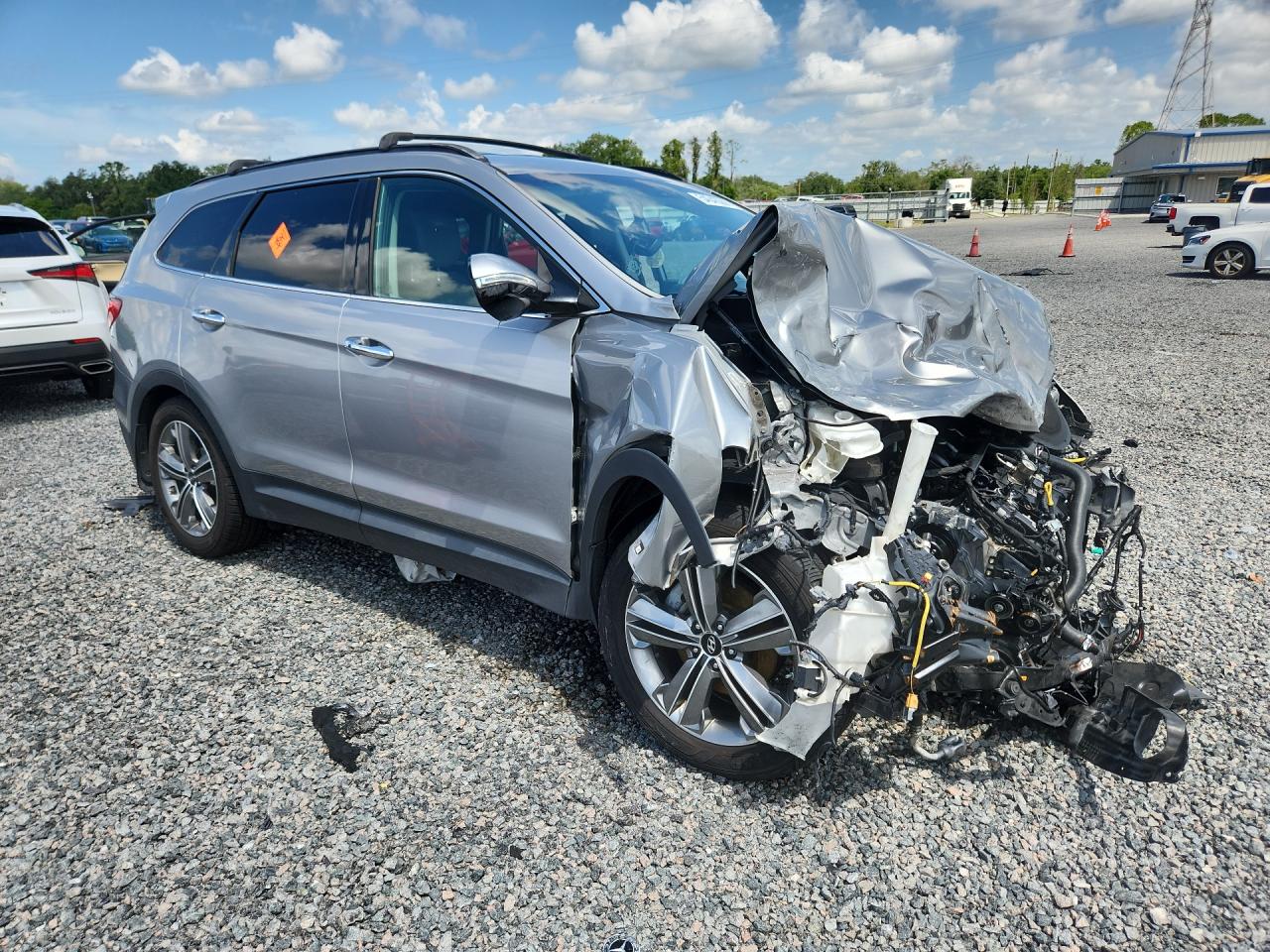 2015 Hyundai Santa Fe Gls Silver vin: KM8SN4HF1FU102740